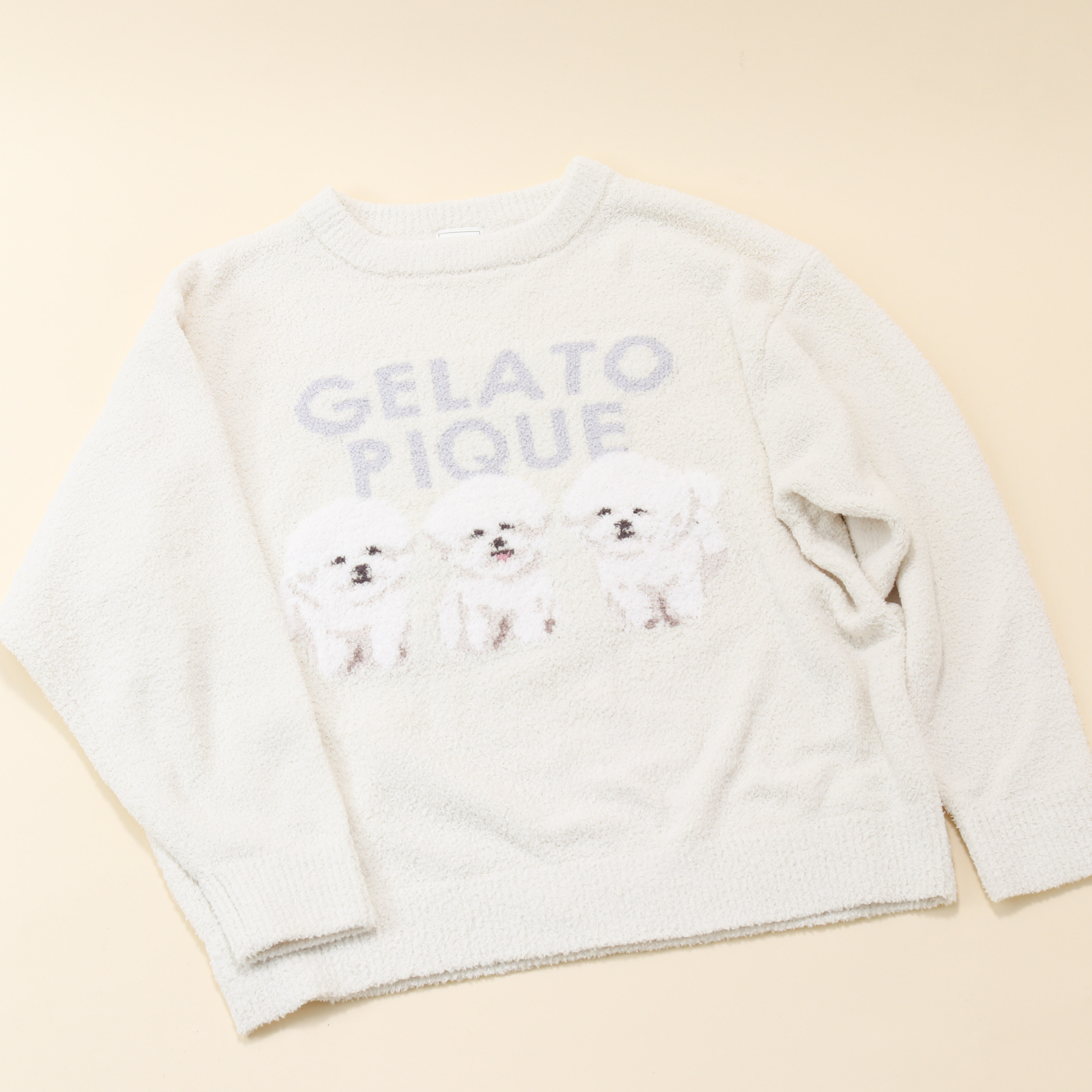 ジェラートピケ　UNISEXワンポイントTシャツ&ハーフパンツ　ドッグ ジェラートピケ UNISEXワンポイントTシャツ&ハーフパンツ ドッグ