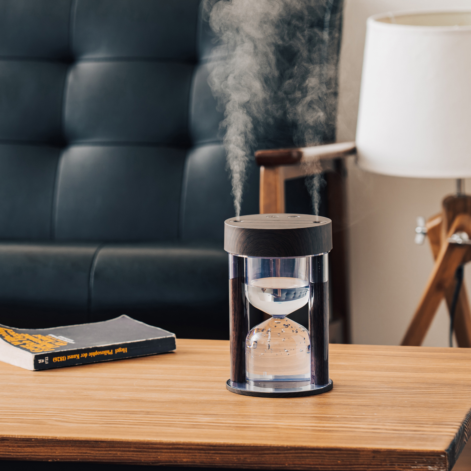 砂時計型コードレス加湿器 ライト機能付