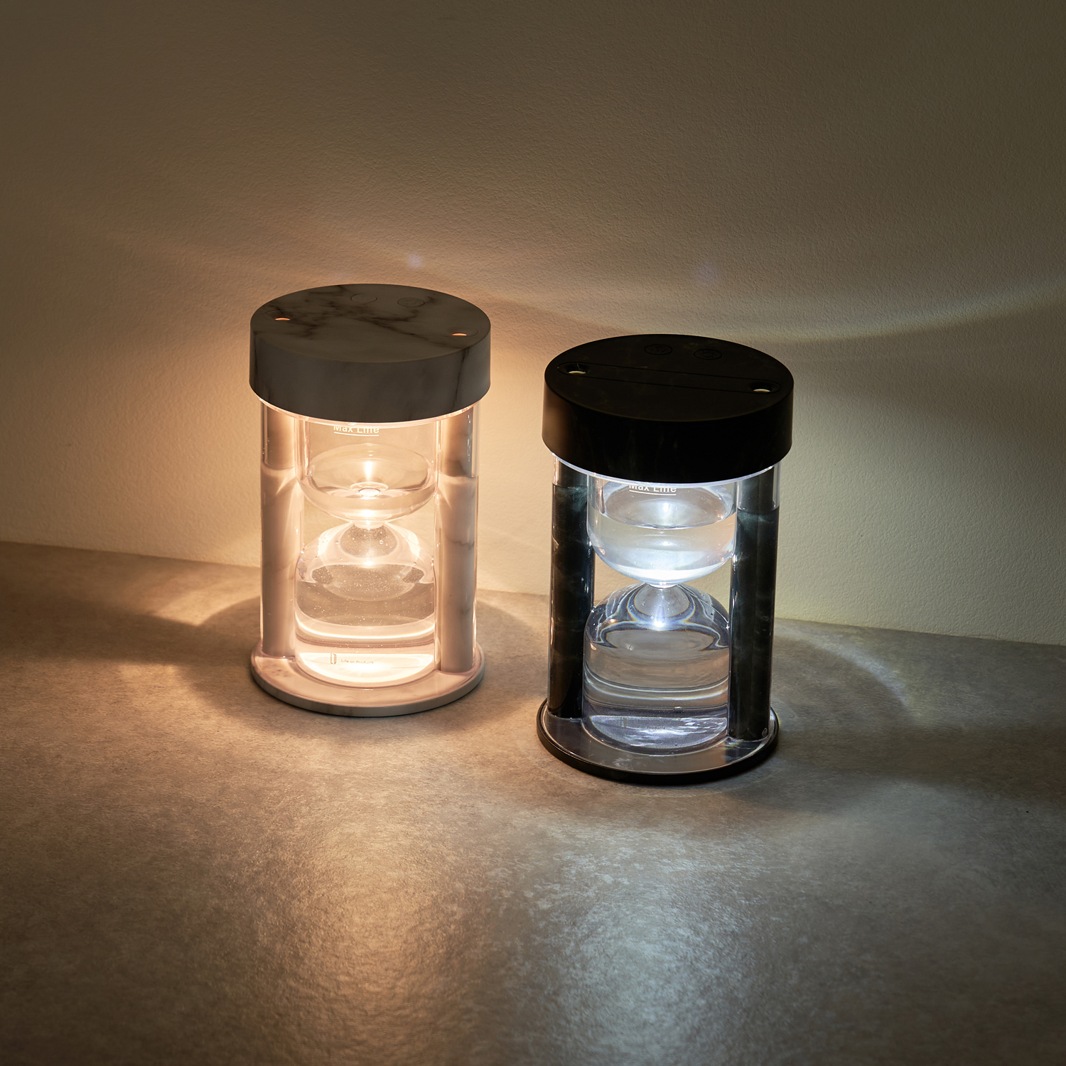 砂時計型コードレス加湿器 ライト機能付