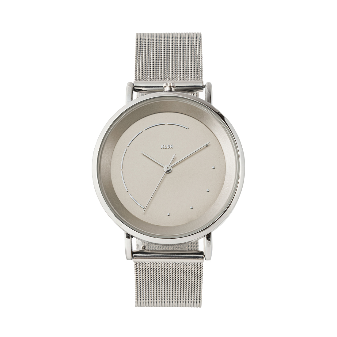 【“縁”を描くペアウォッチ】KLON SLIM SOLAR STYLE tentosen -SILVER MESH-