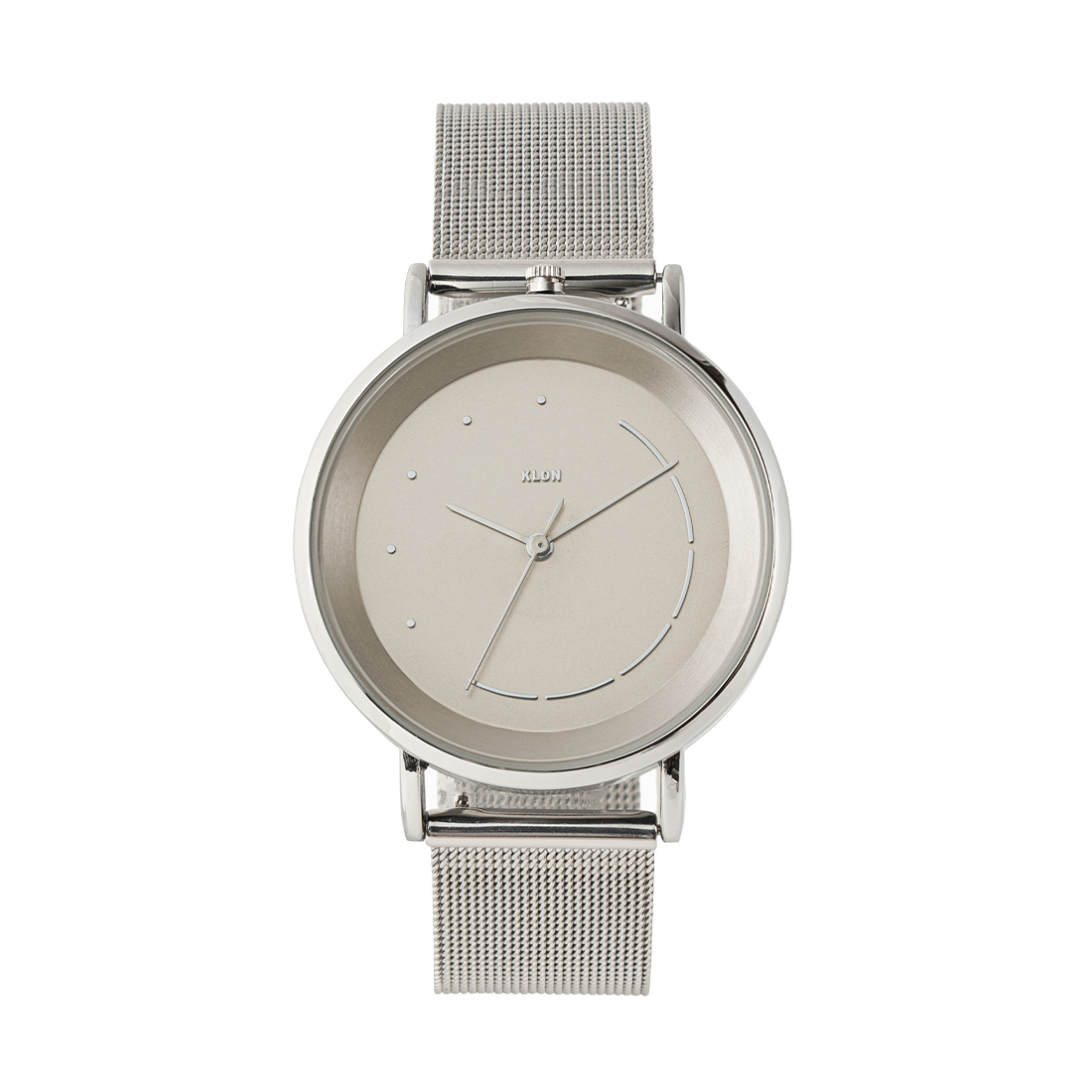 【“縁”を描くペアウォッチ】KLON SLIM SOLAR STYLE tentosen -SILVER MESH-