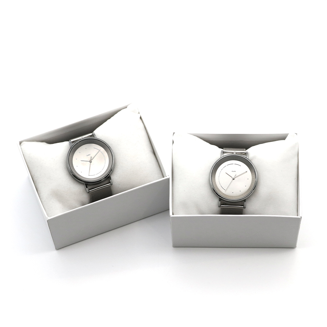 【“縁”を描くペアウォッチ】KLON SLIM SOLAR STYLE tentosen -SILVER MESH-