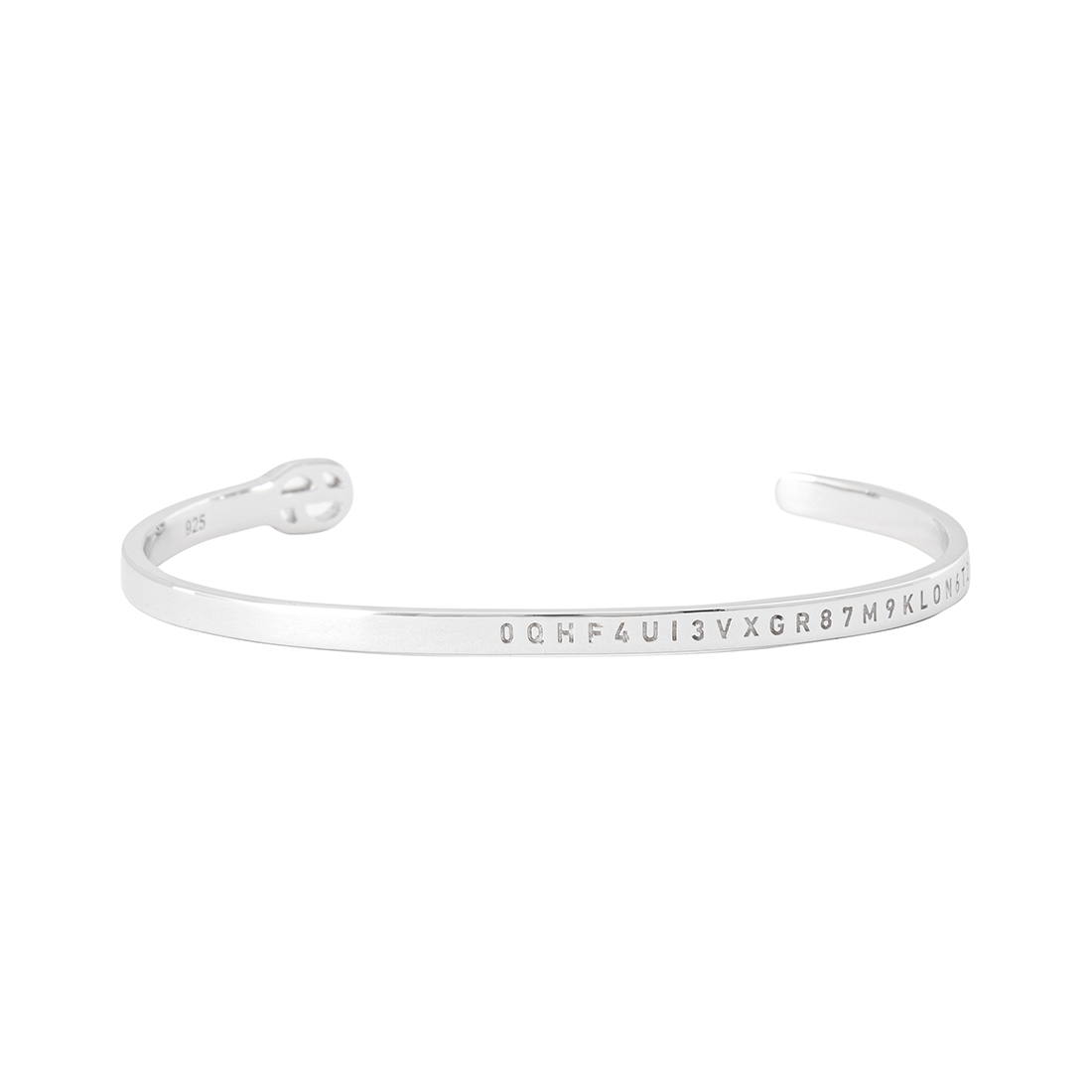 【ユニセックス】KLON BANGLE SERIAL 96 SILVER