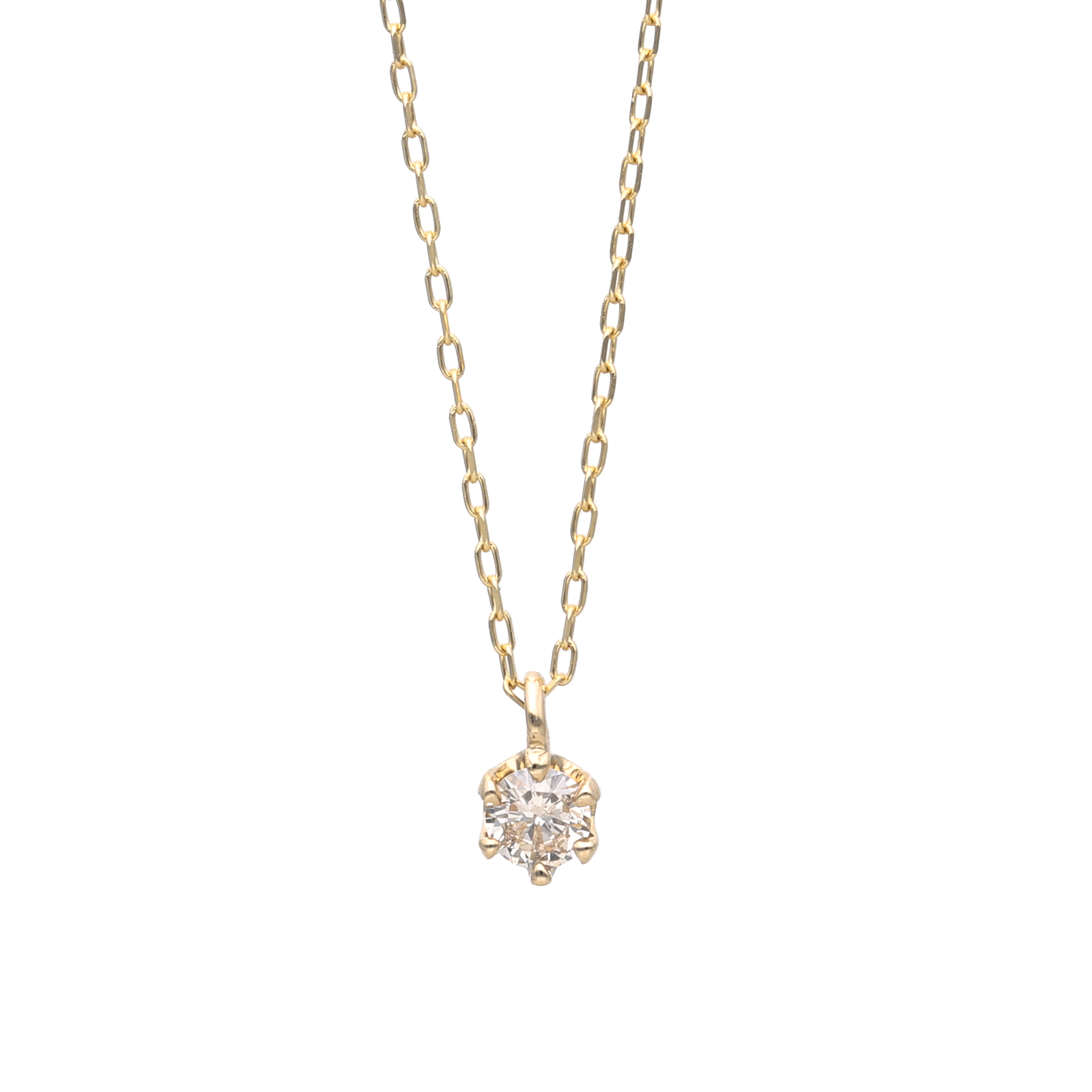 K10 ダイヤモンド 0.1ct ネックレス | L&Co.（エルアンドコー）の