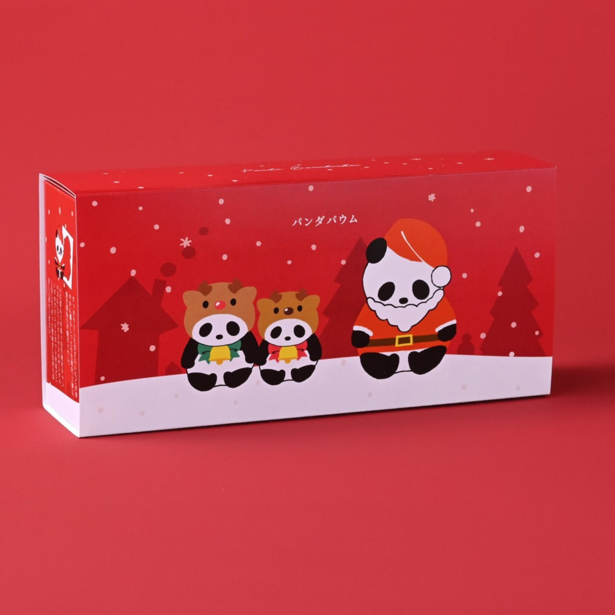 クリスマスパンダ３個セット（サンタ・マフラー・となかい）