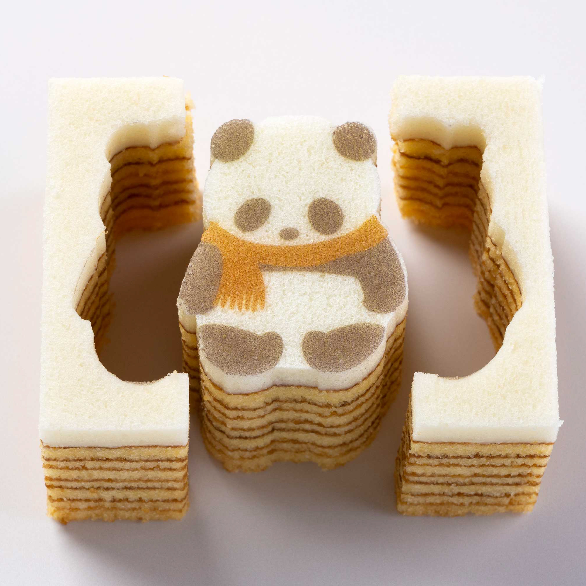 クリスマスパンダ３個セット（サンタ・マフラー・となかい）