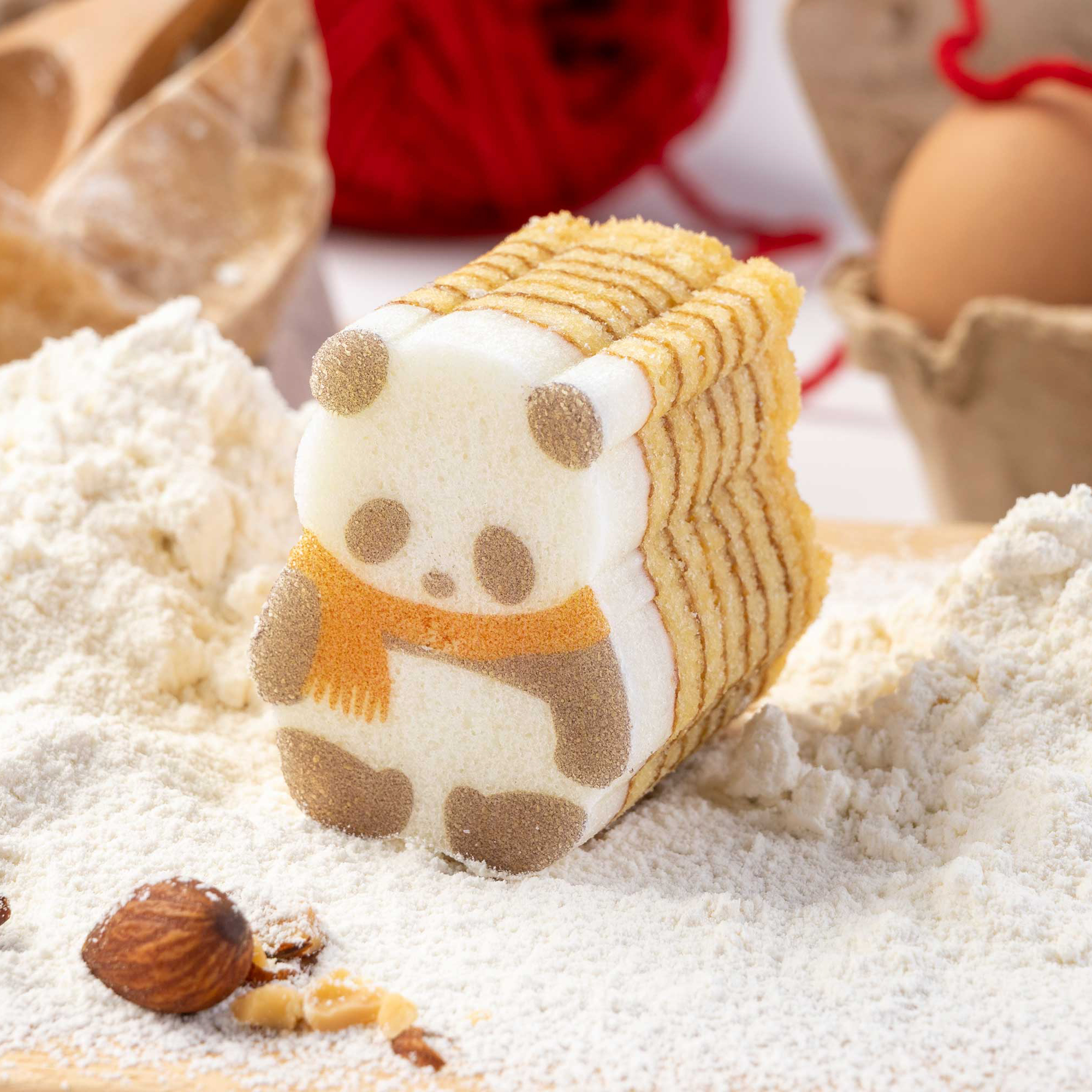 クリスマスパンダ３個セット（サンタ・マフラー・となかい）