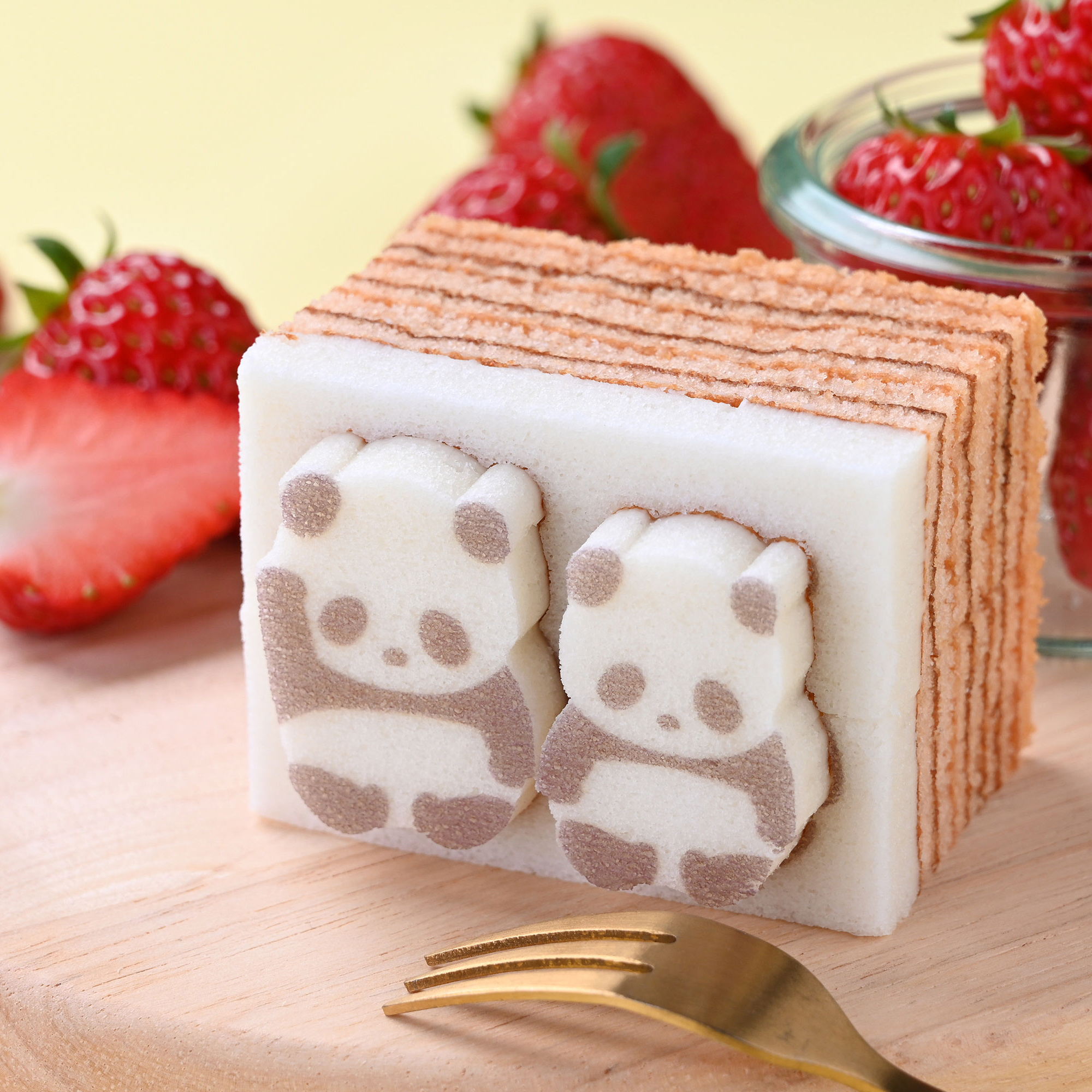 【冬のプチギフト】冬ぞらパンダ３個セット