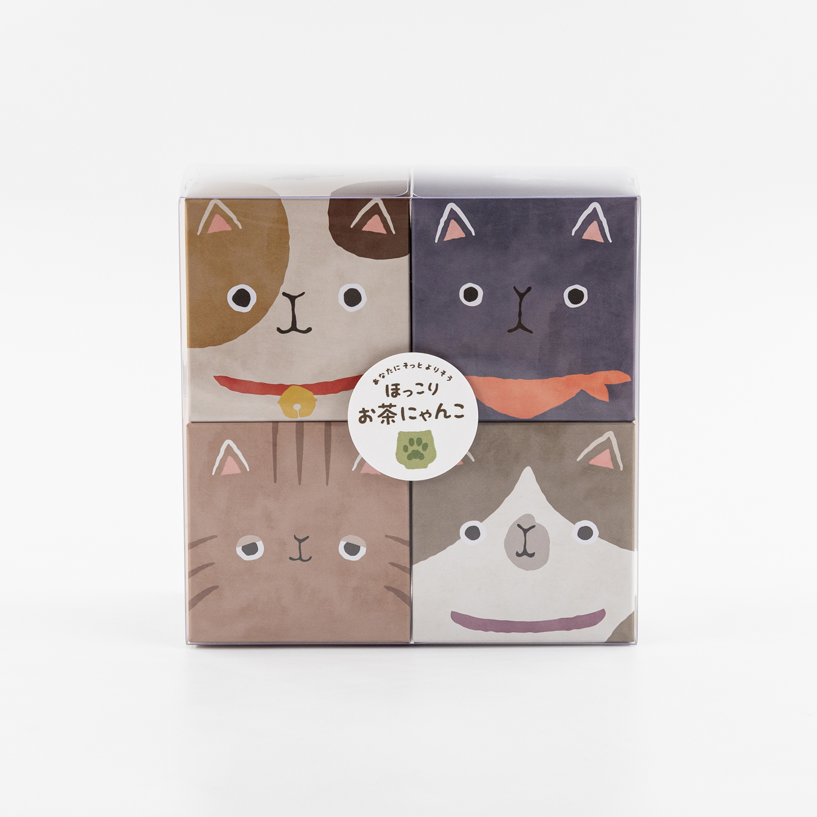 ほっこりお茶にゃんこ箱茶セット | 京都ぎょくろのごえん茶の