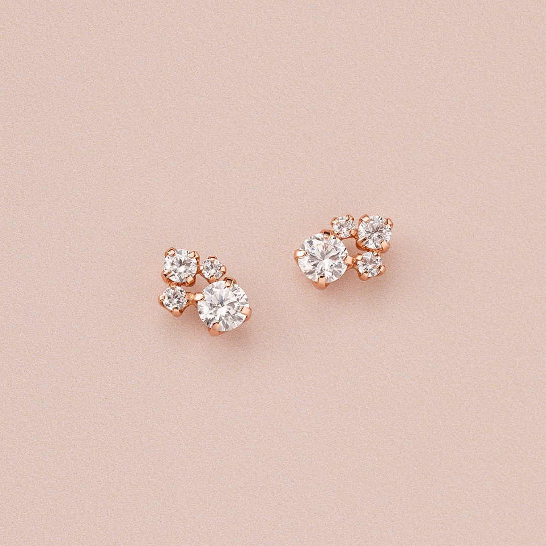 【Winter Limited】 K10ピンクゴールド ピアス