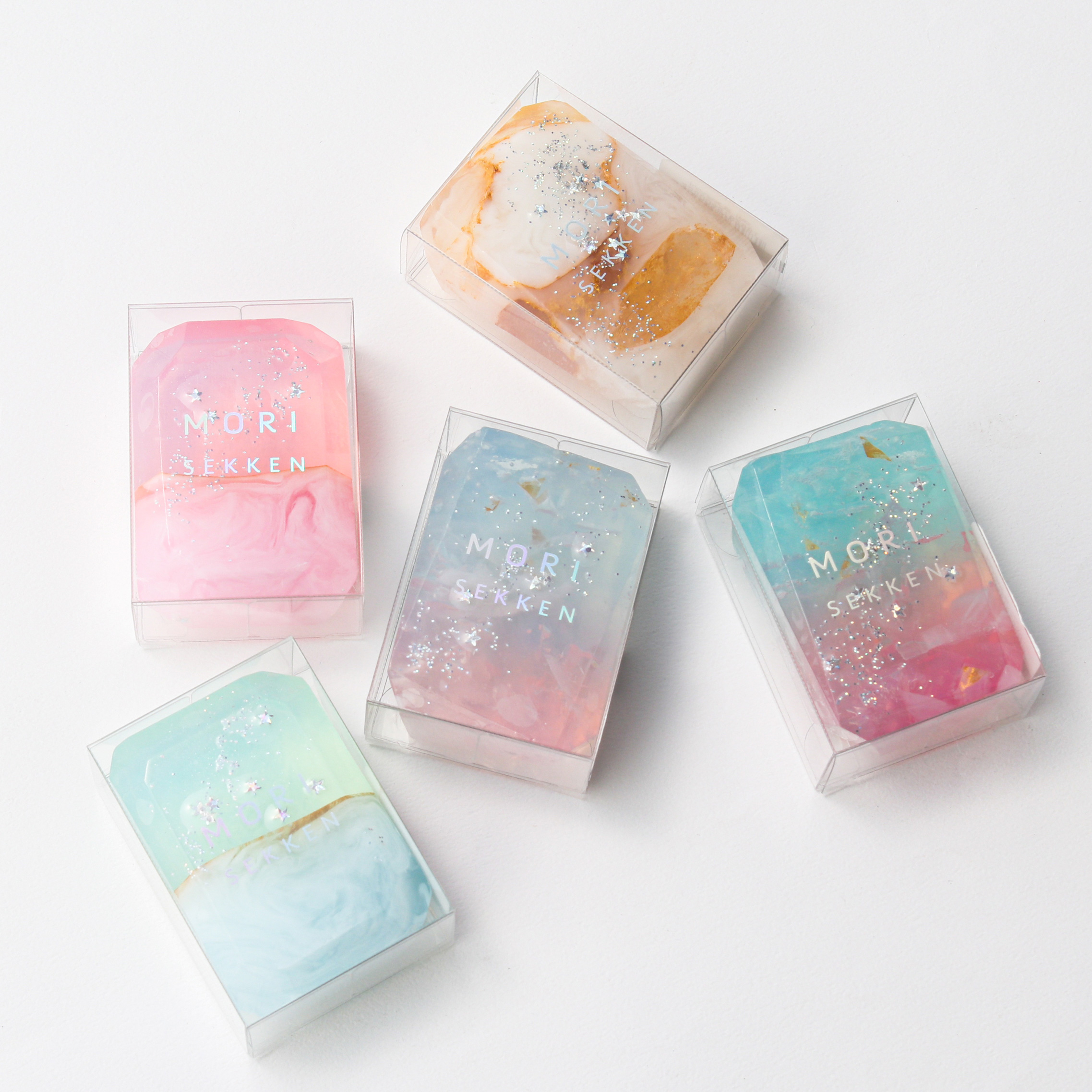 《MARK'S×森石鹸》まるで天然石のような宝石石鹸 -Winter- 2個セット