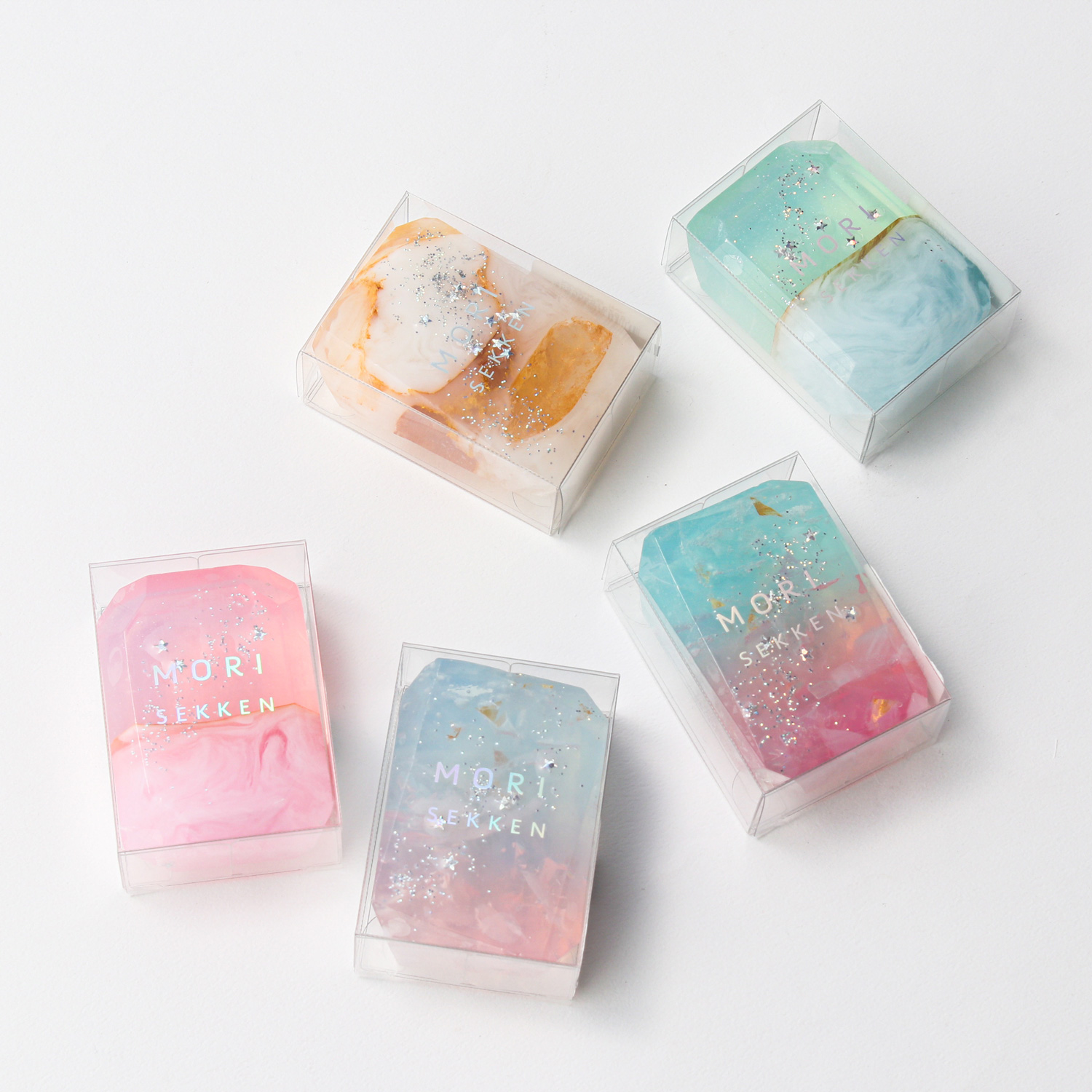 《MARK'S×森石鹸》まるで天然石のような宝石石鹸 -Winter- 2個セット