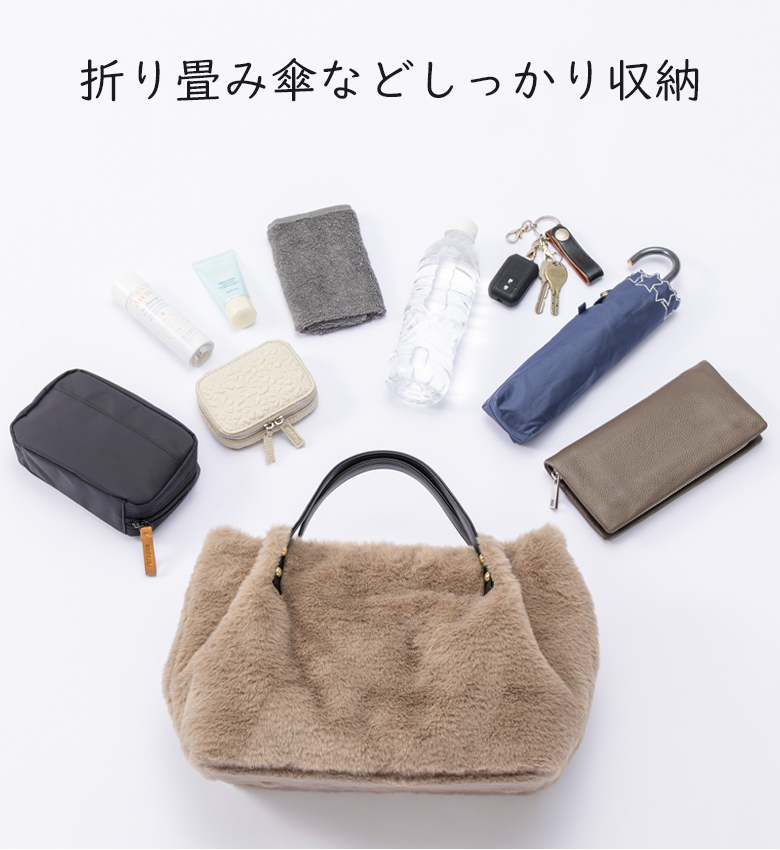 【2wayで使える ふわもこファー】 ショルダーバッグ レディース トート バッグ 誕生日 クリスマス プレゼント 304