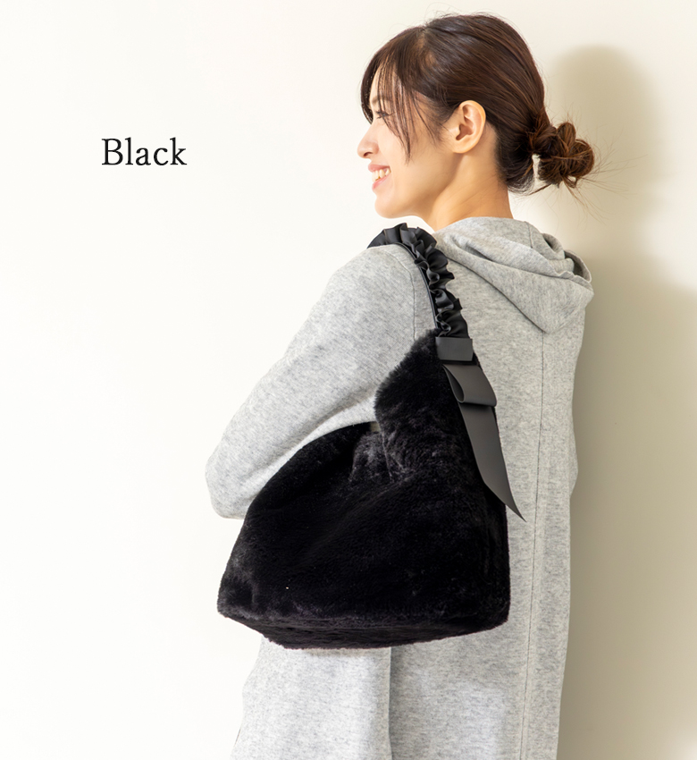Sサイズ【大人かわいい ふわもこファー】 ショルダーバッグ レディース トート バッグ 誕生日 クリスマス プレゼント 305
