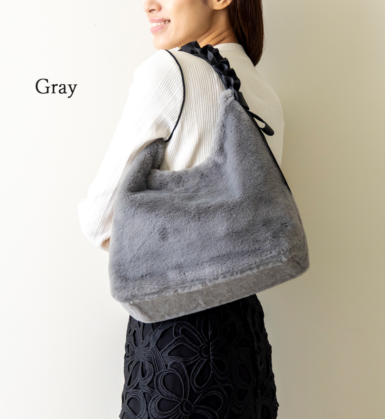 Sサイズ【大人かわいい ふわもこファー】 ショルダーバッグ レディース トート バッグ 誕生日 クリスマス プレゼント 305