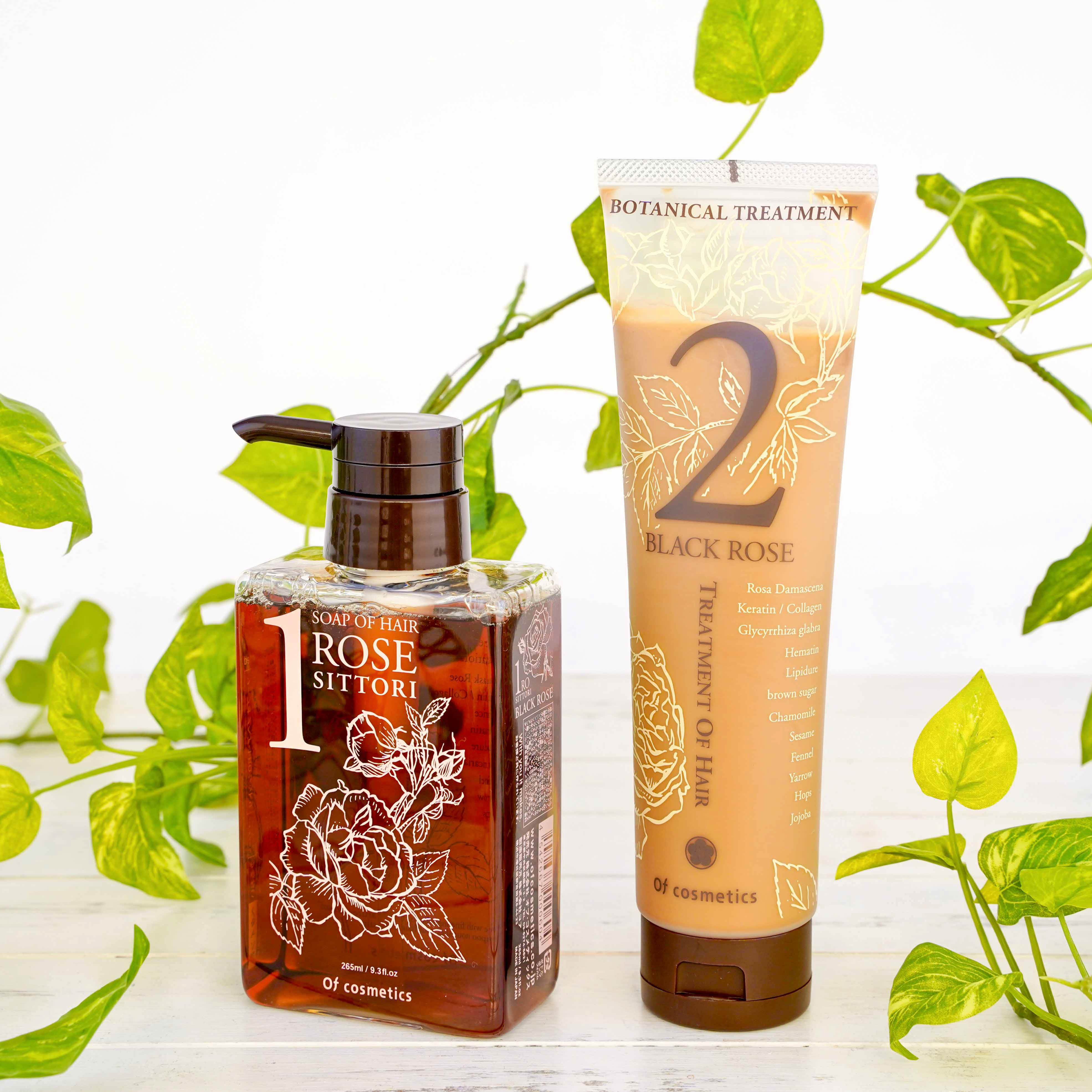 優雅なローズの香り・うるおいタイプのシャンプーセット（ダマスクローズの香り）