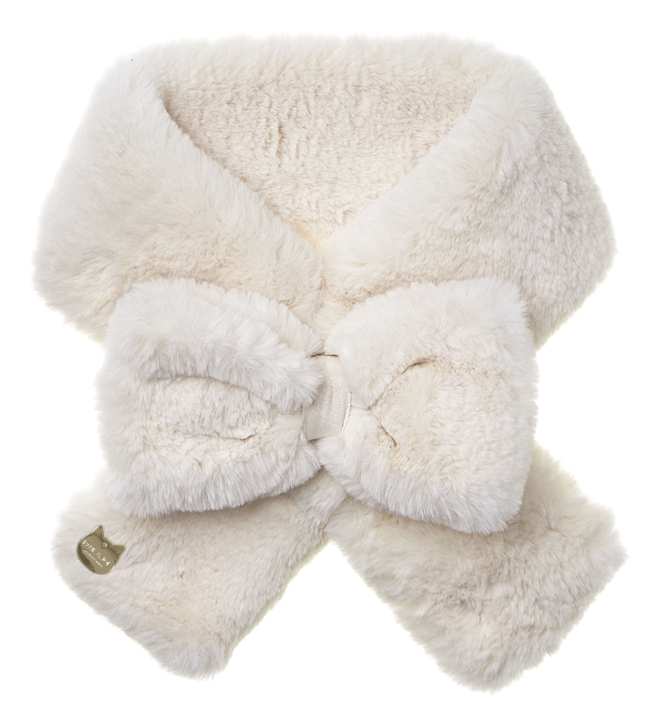 フェイクファーリボンマフラー