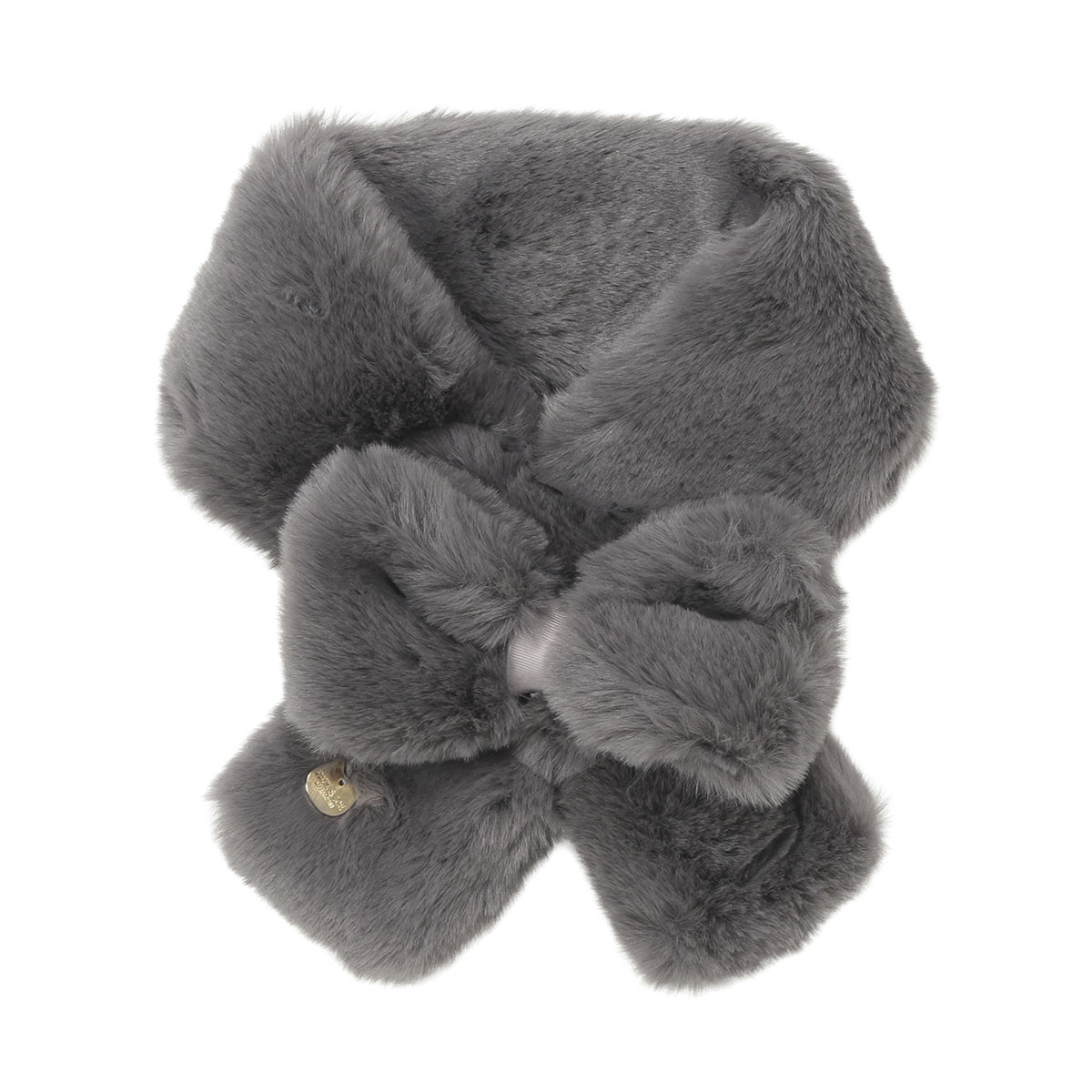 フェイクファーリボンマフラー