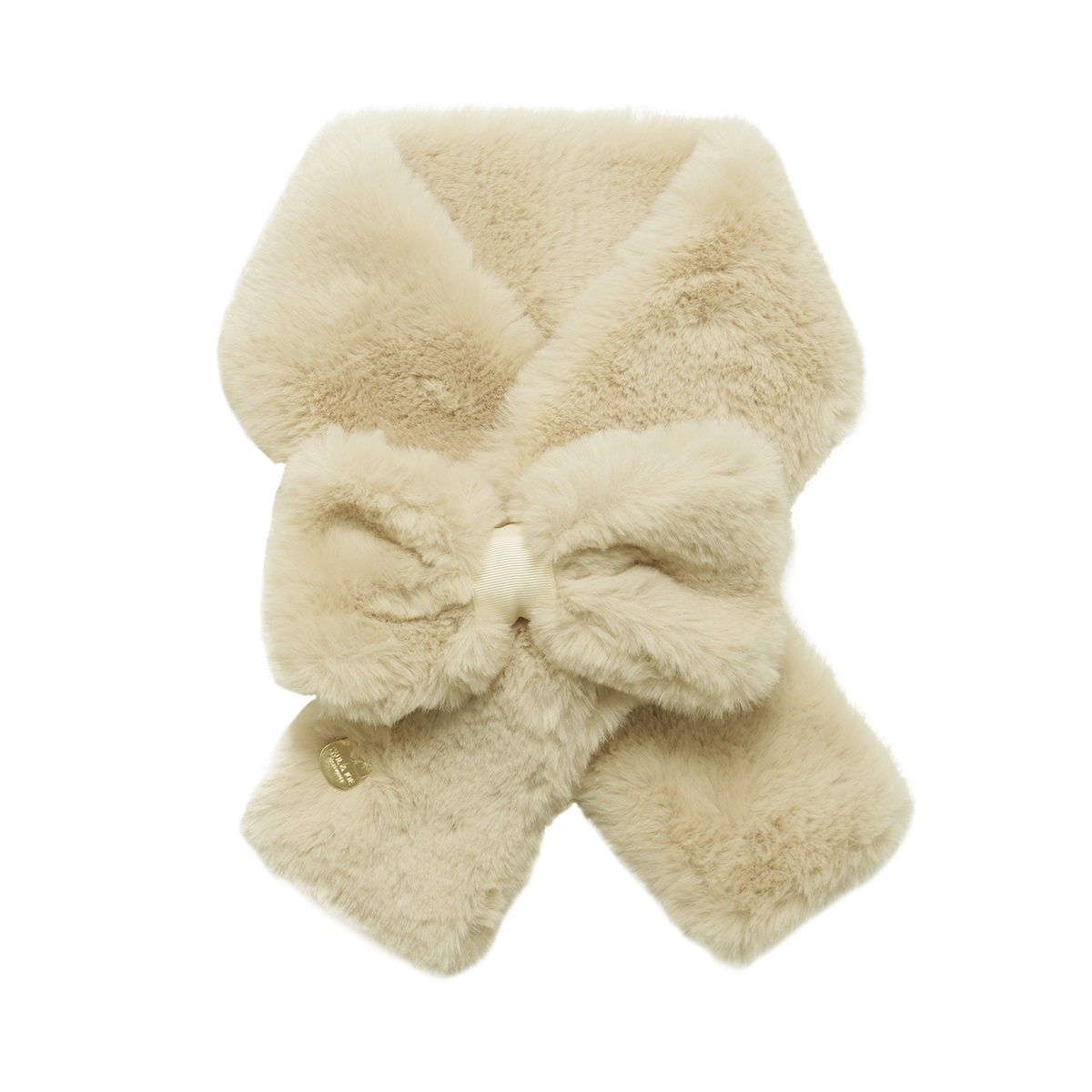 フェイクファーリボンマフラー