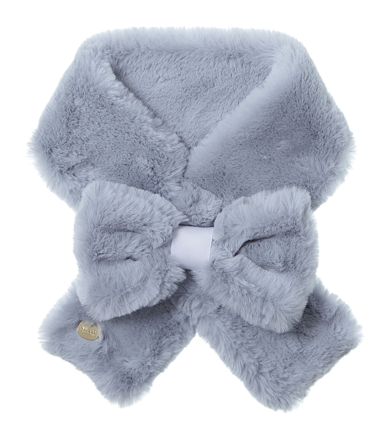 フェイクファーリボンマフラー