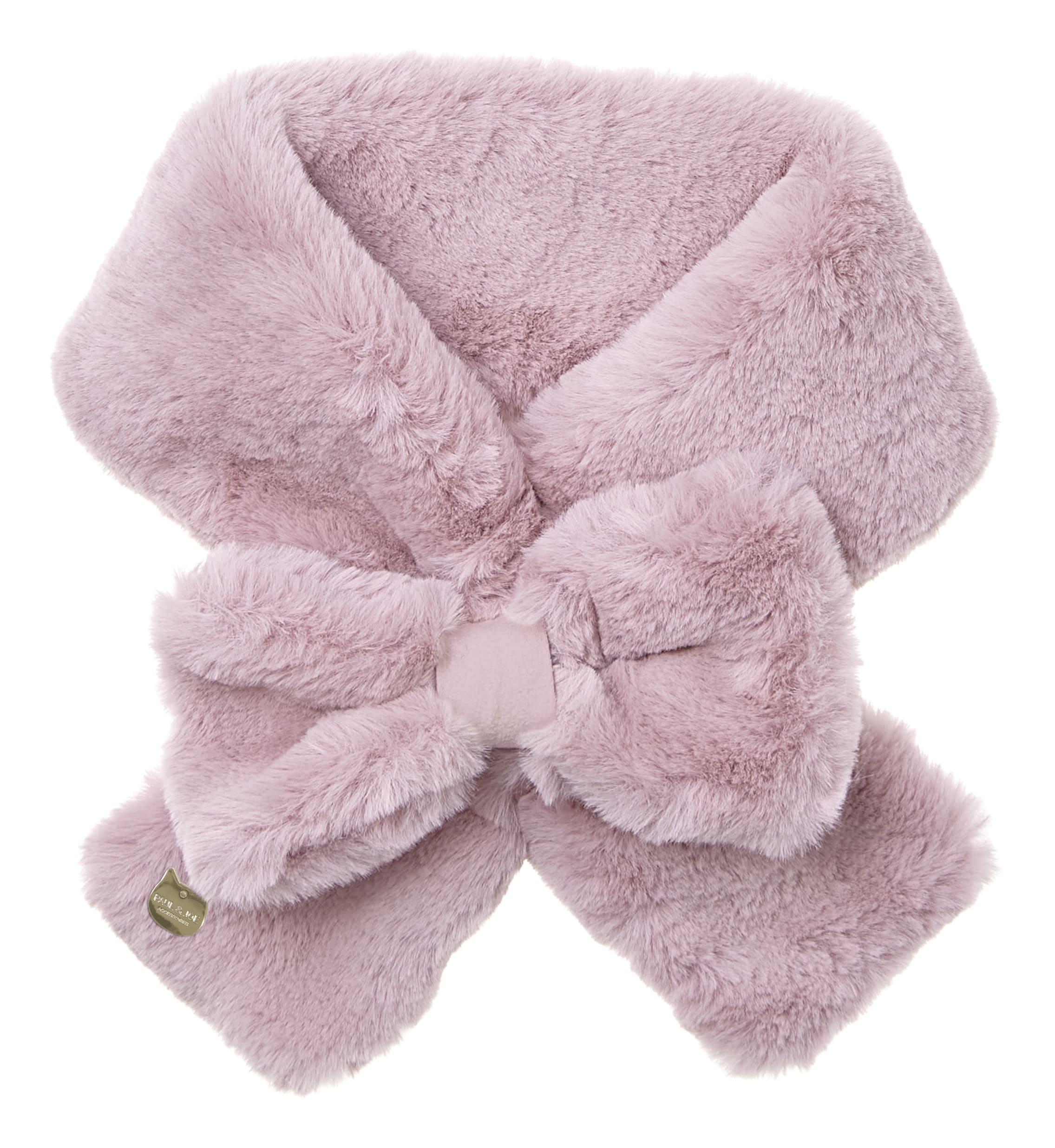 フェイクファーリボンマフラー