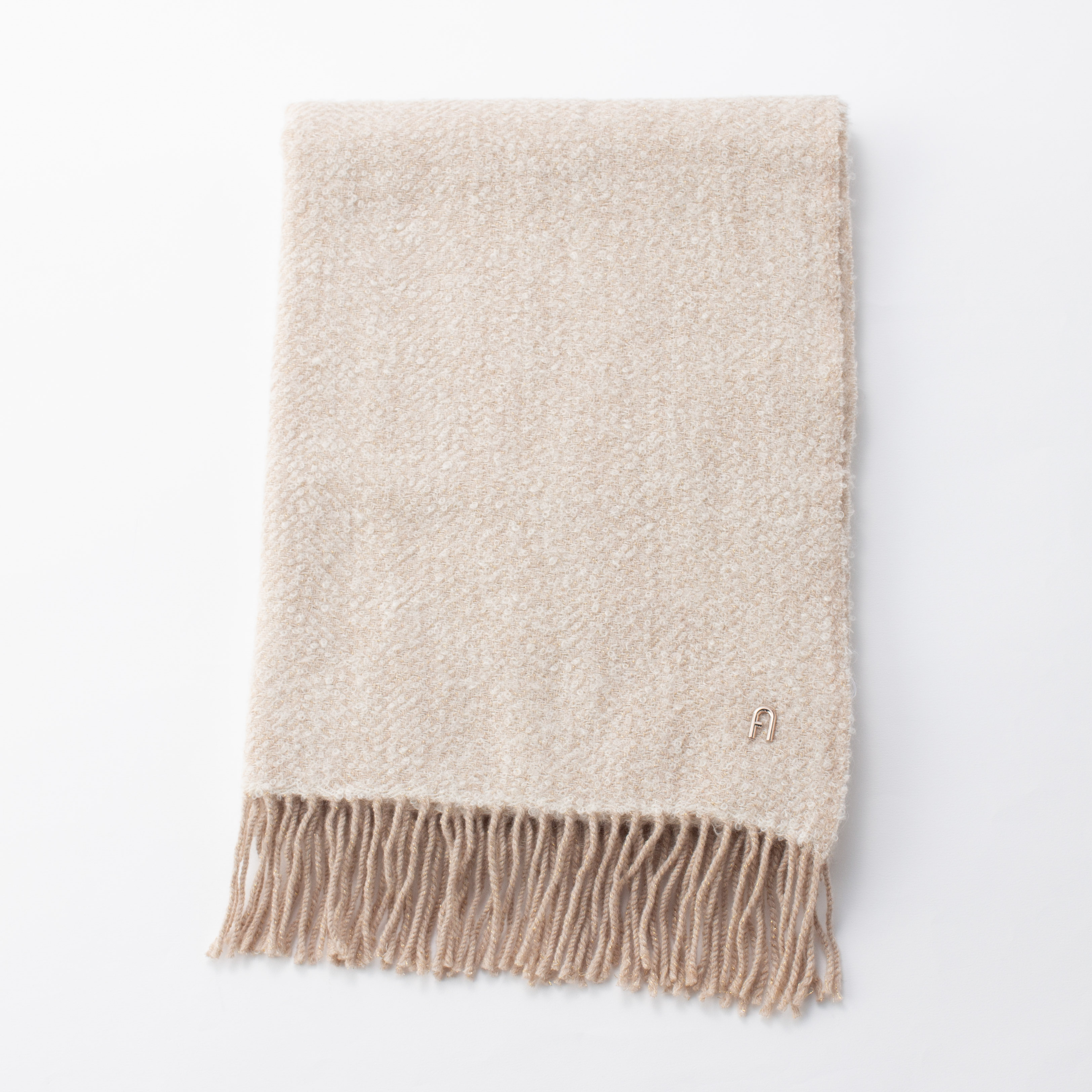 アルパカ混ツイード調ラメストール【ブランドBOX付】