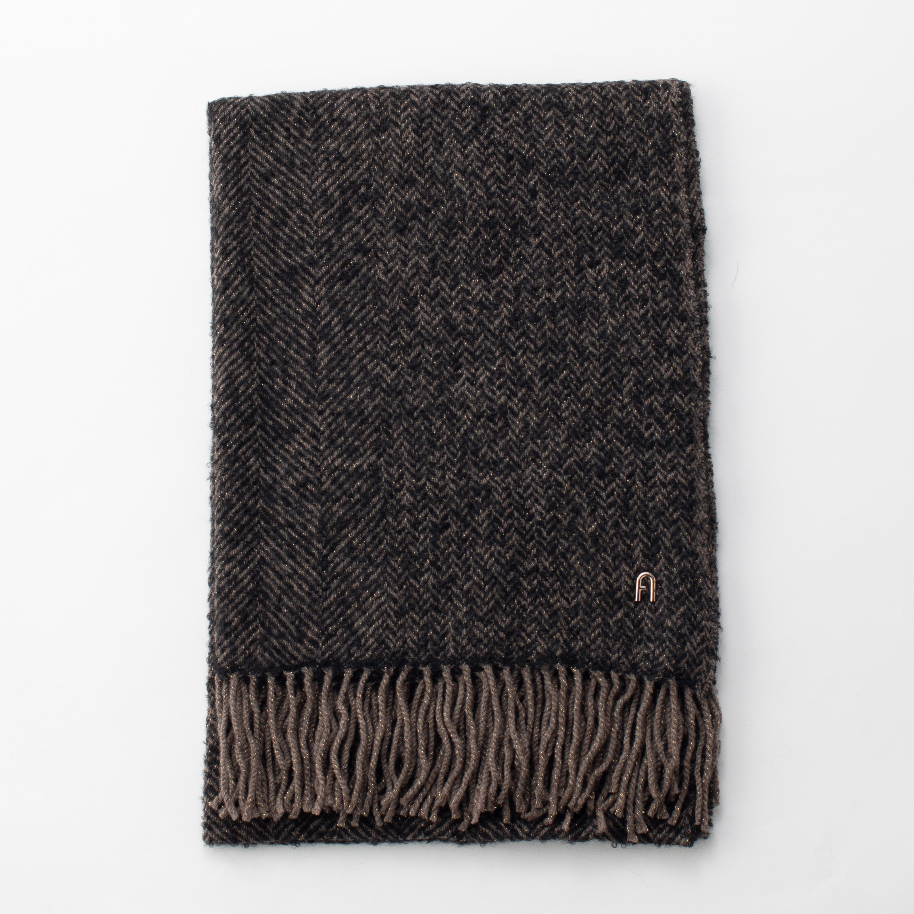 アルパカ混ツイード調ラメストール【ブランドBOX付】