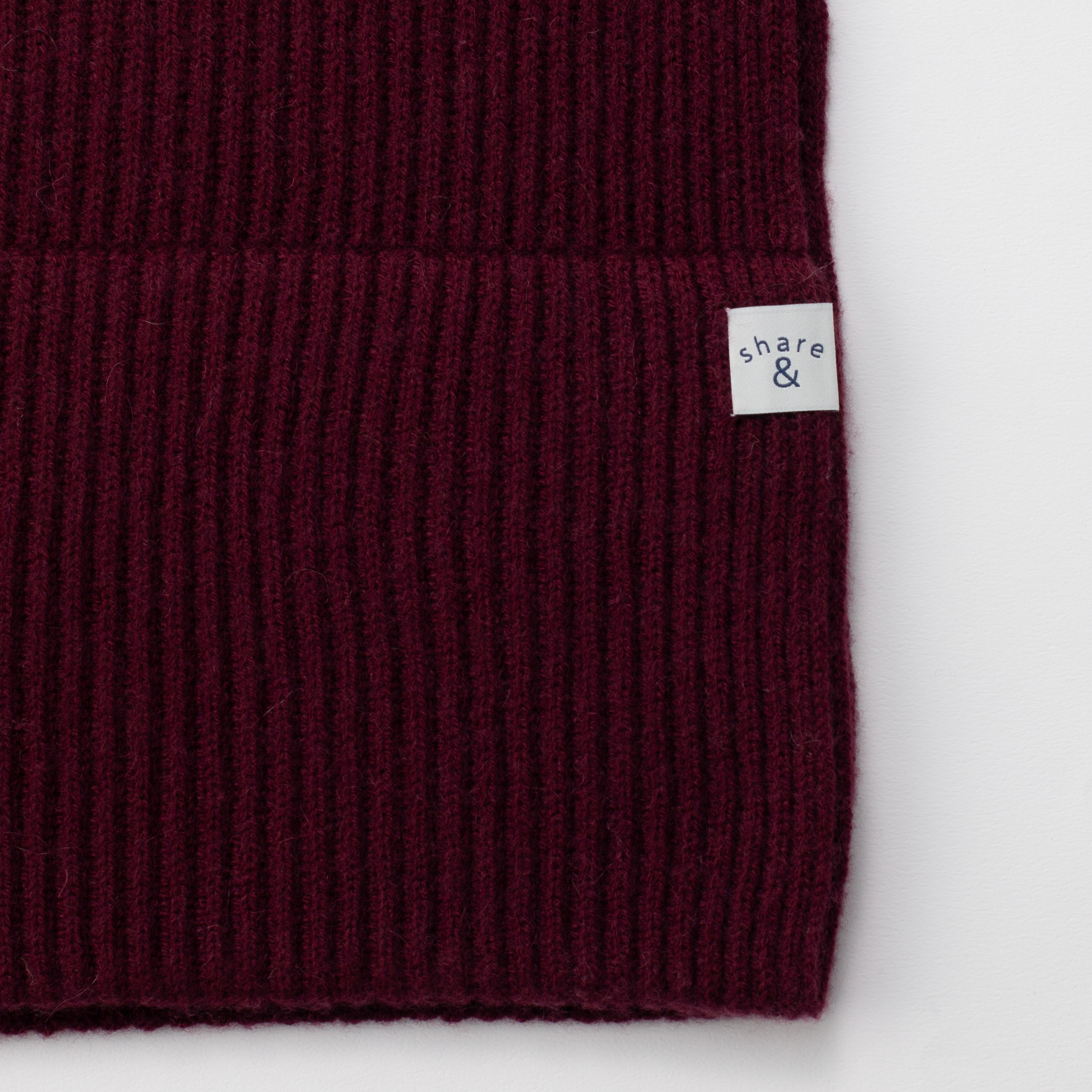 ウールカシミヤニットプチマフラー