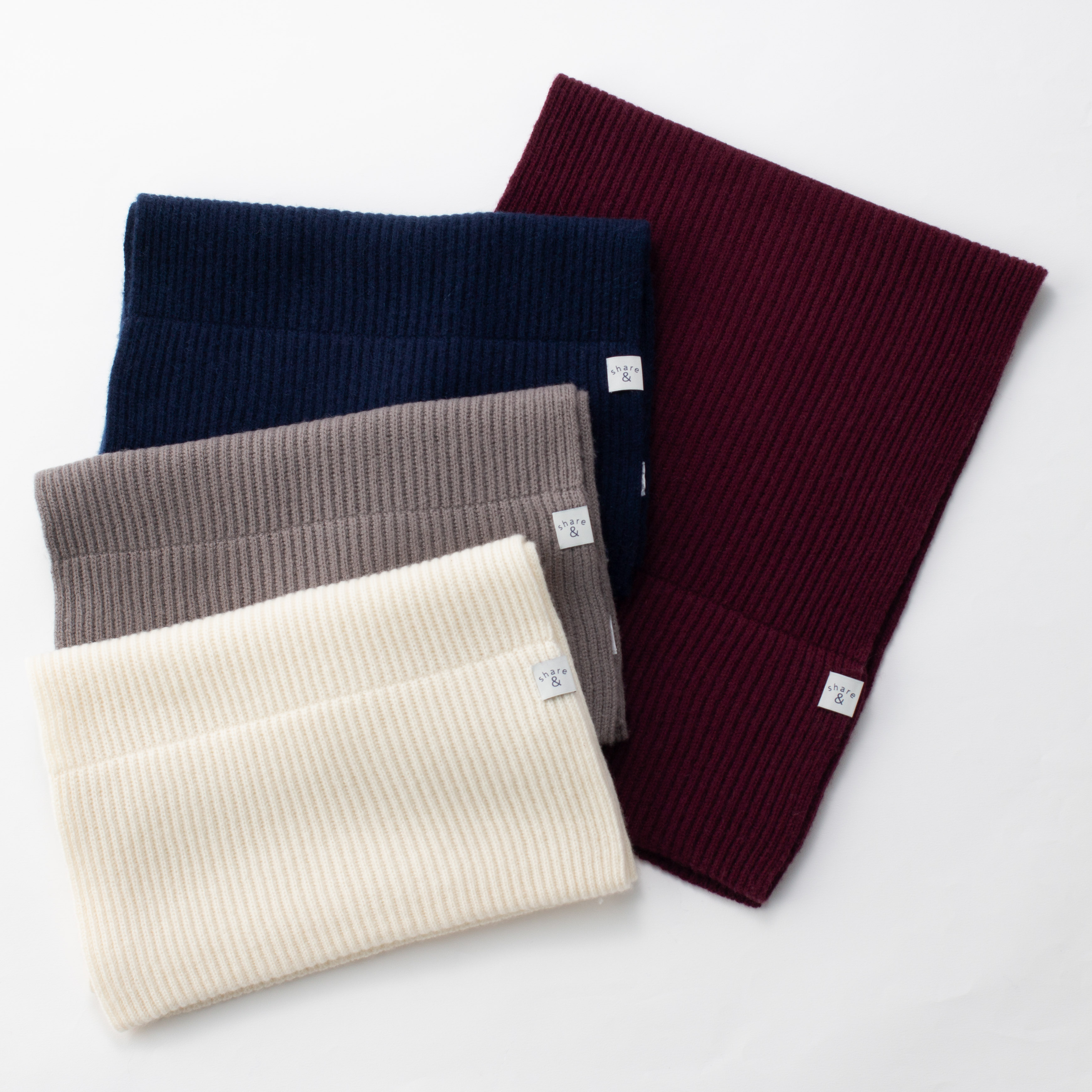 ウールカシミヤニットプチマフラー