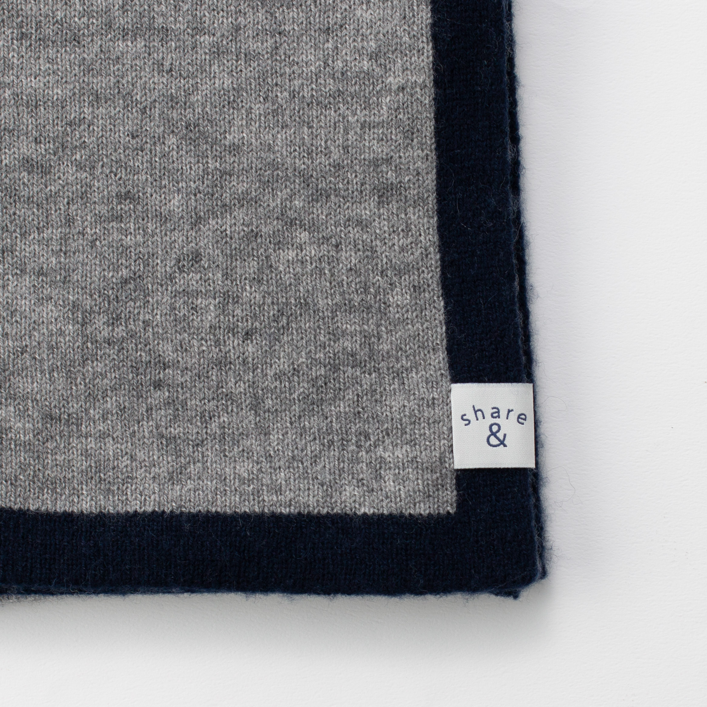 ウールカシミヤリバーシブルマフラー