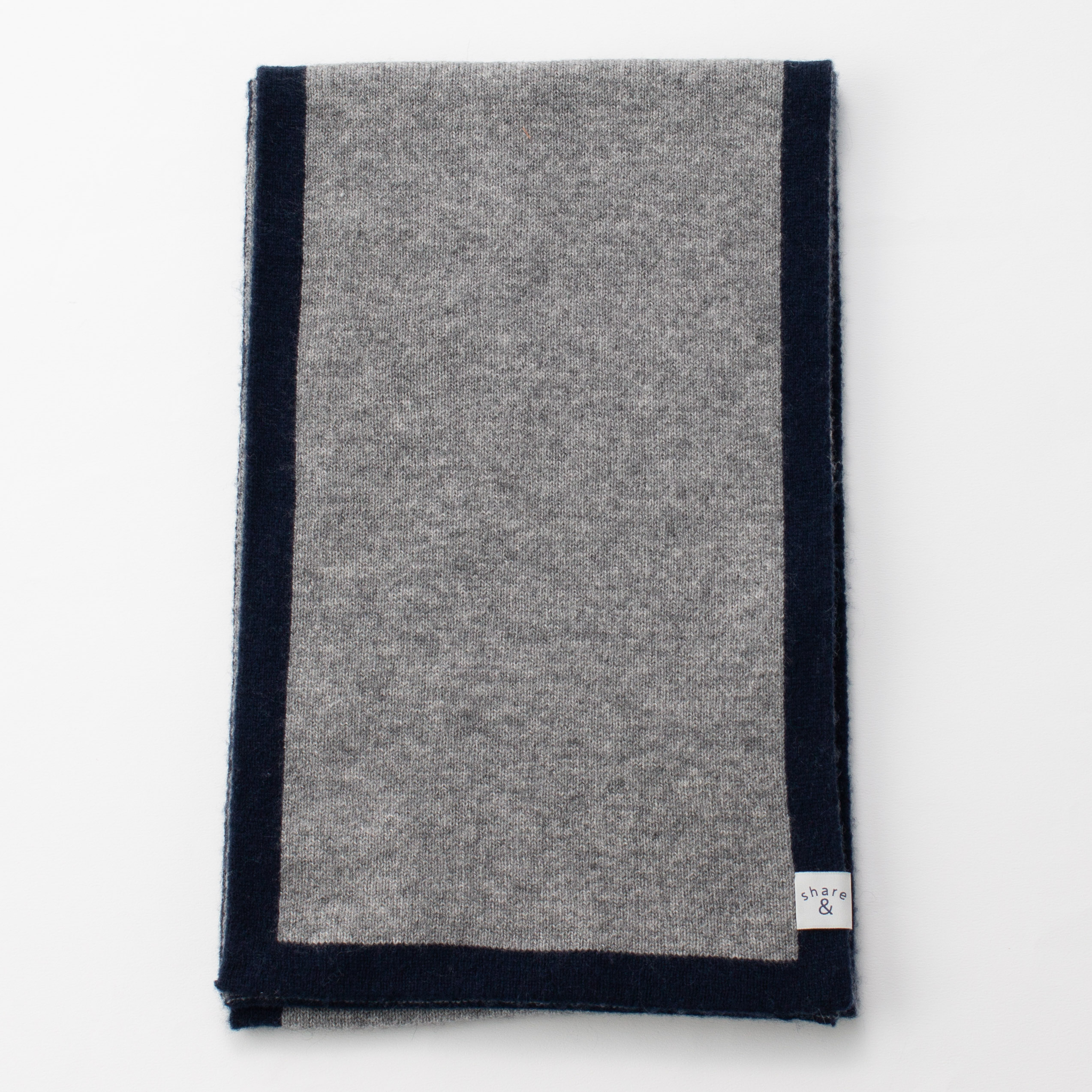 ウールカシミヤリバーシブルマフラー