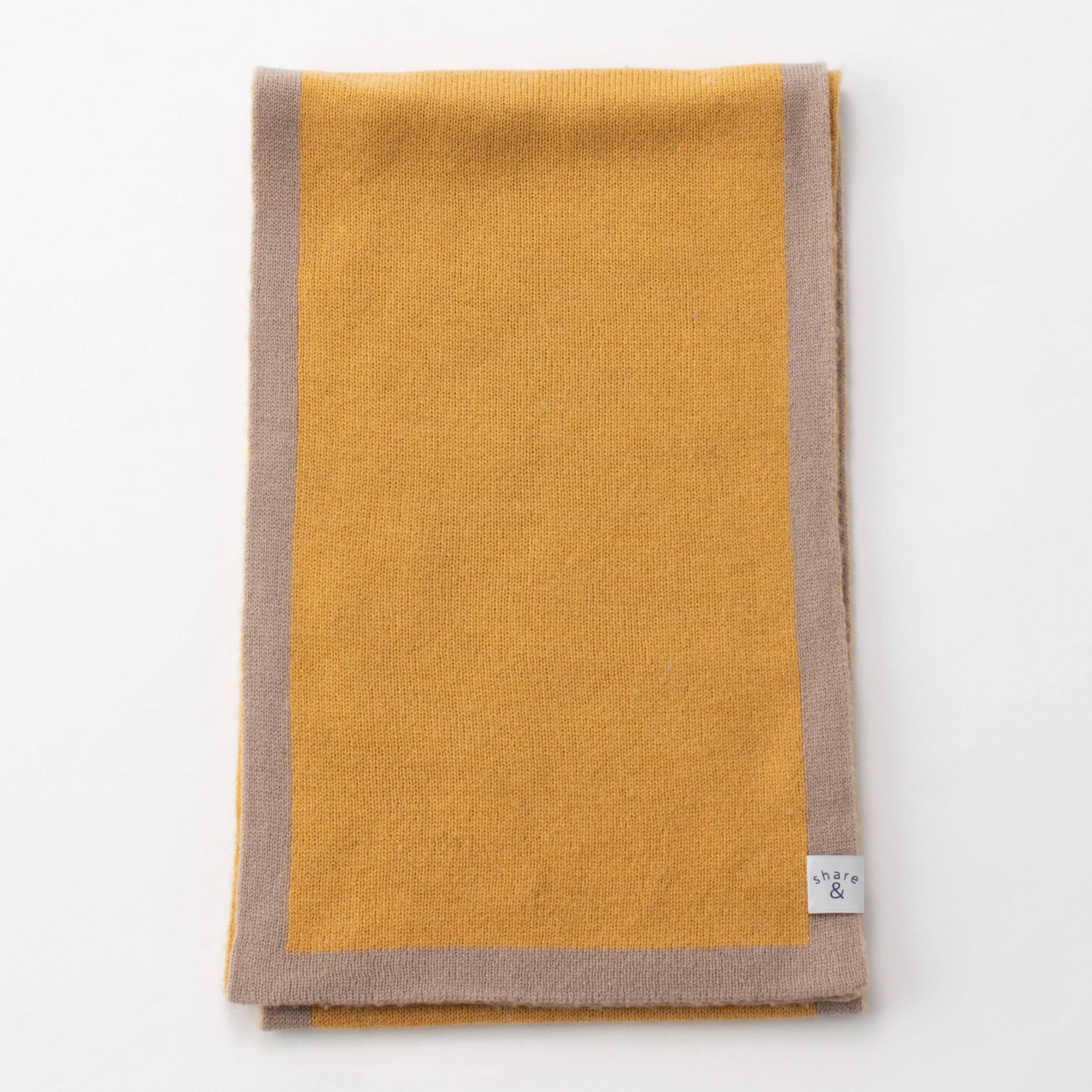 ウールカシミヤリバーシブルマフラー