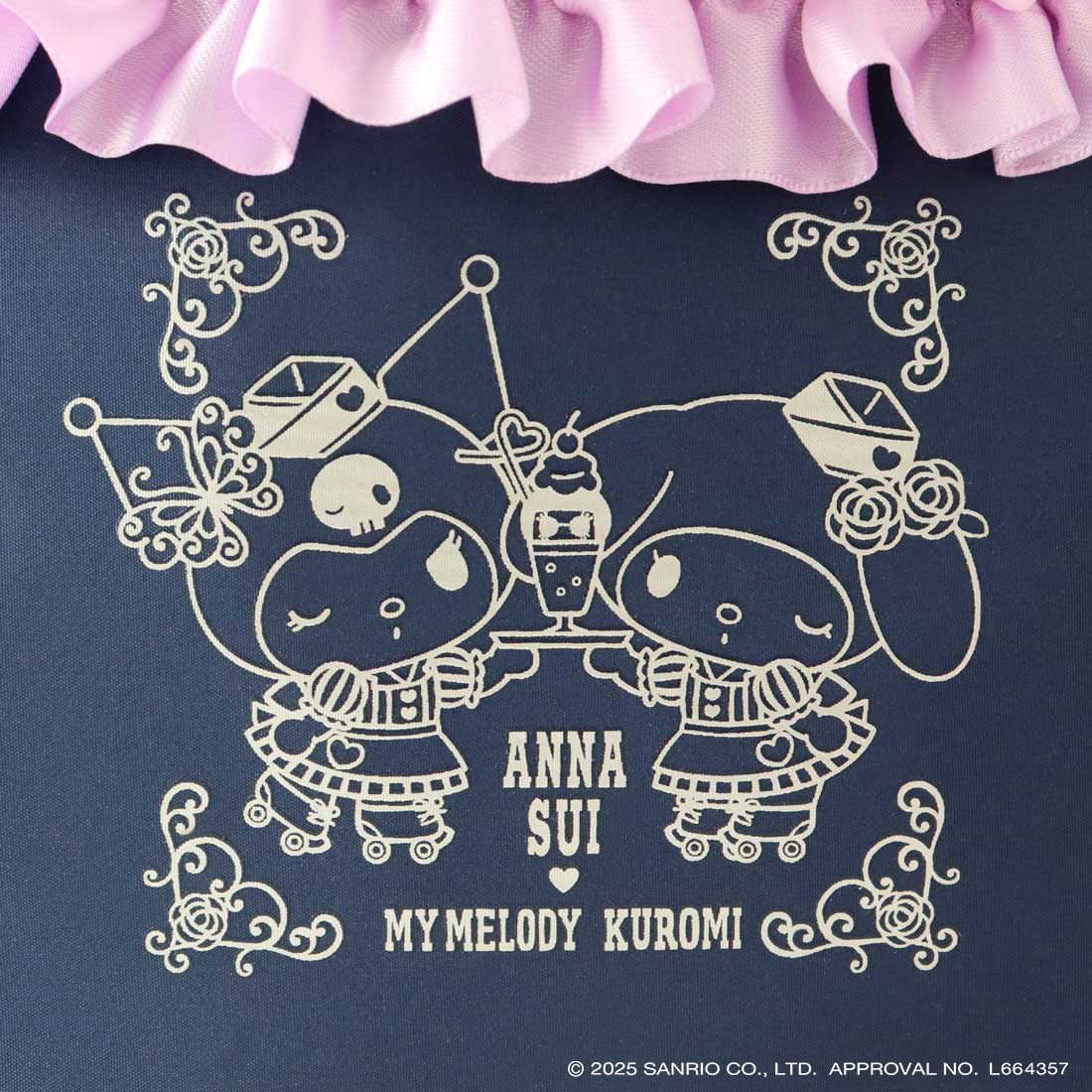 【ANNA SUI × MY MELODY KUROMI】クロミ＆マイメロディポーチ