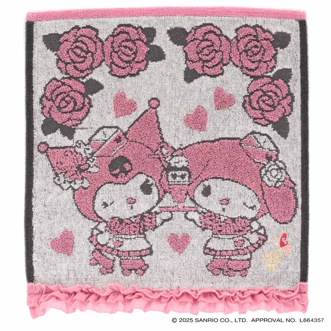 【ANNA SUI × MY MELODY KUROMI】クロミ＆マイメロディタオルハンカチ＆ポーチ