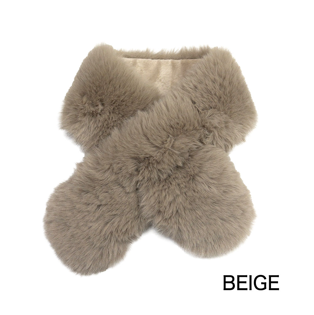 【選べるギフトセット】冬のあったかおしゃれ2点セット＜ファーマフラー＆手袋＞