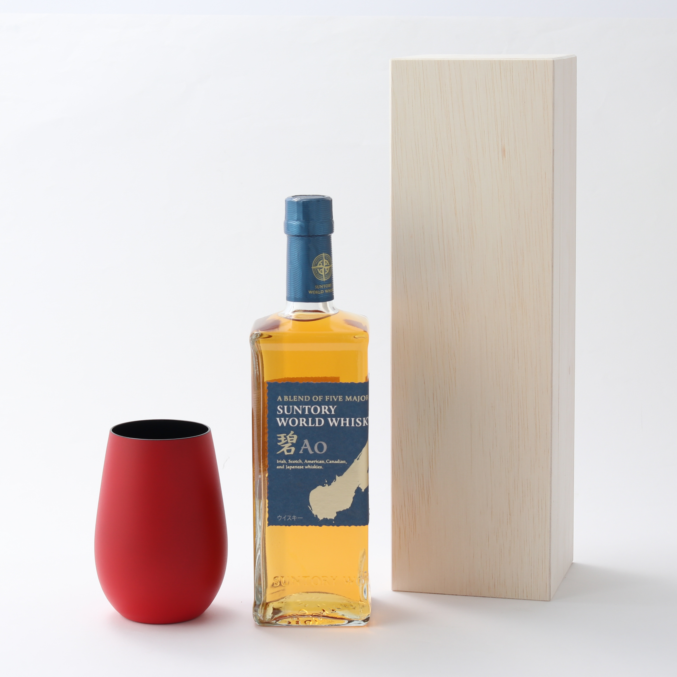 【名入れ】還暦メッセージタンブラーとジャパニーズウイスキー 碧Aoのセットセット