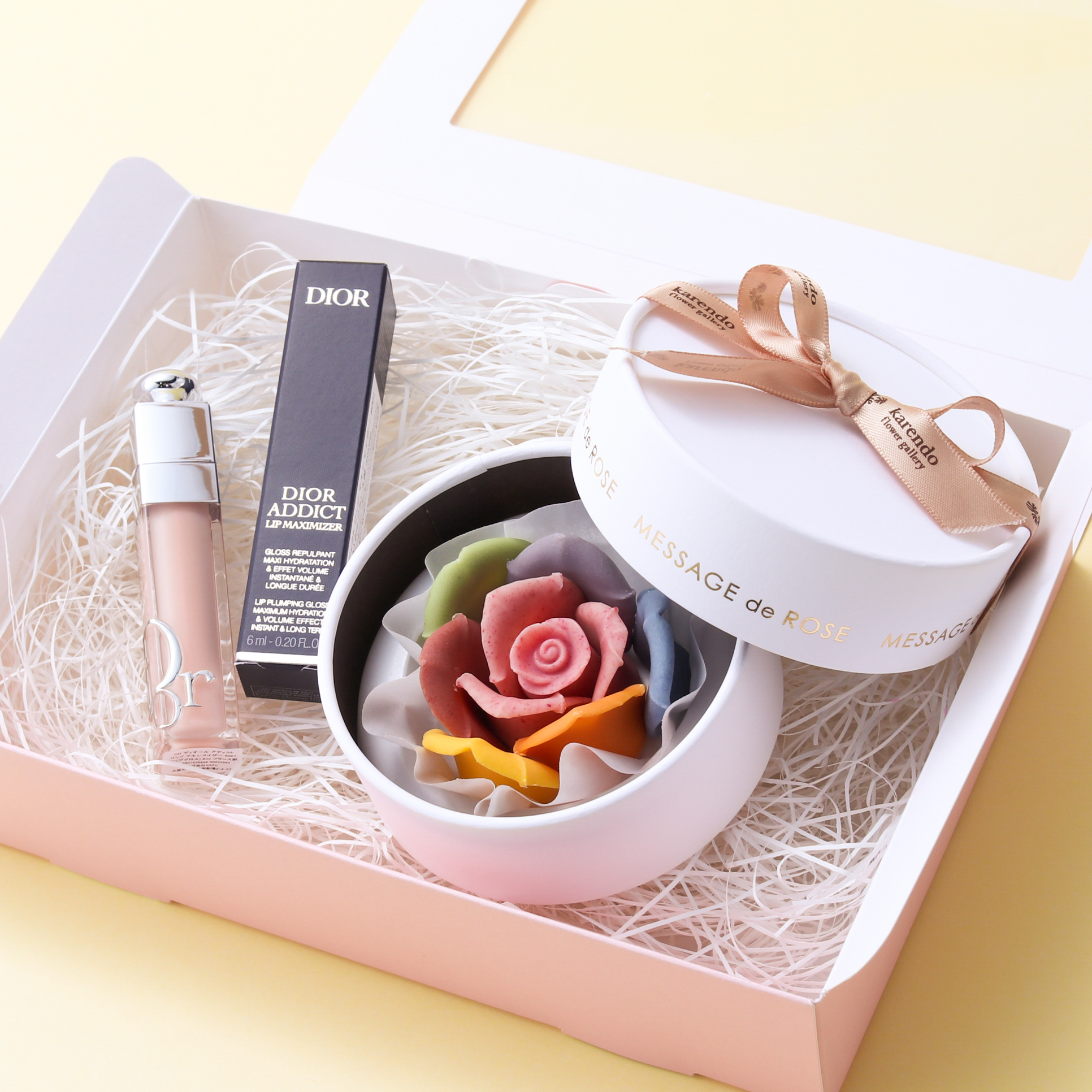 【BOX付き】DIORアディクトリップとお花のチョコレート