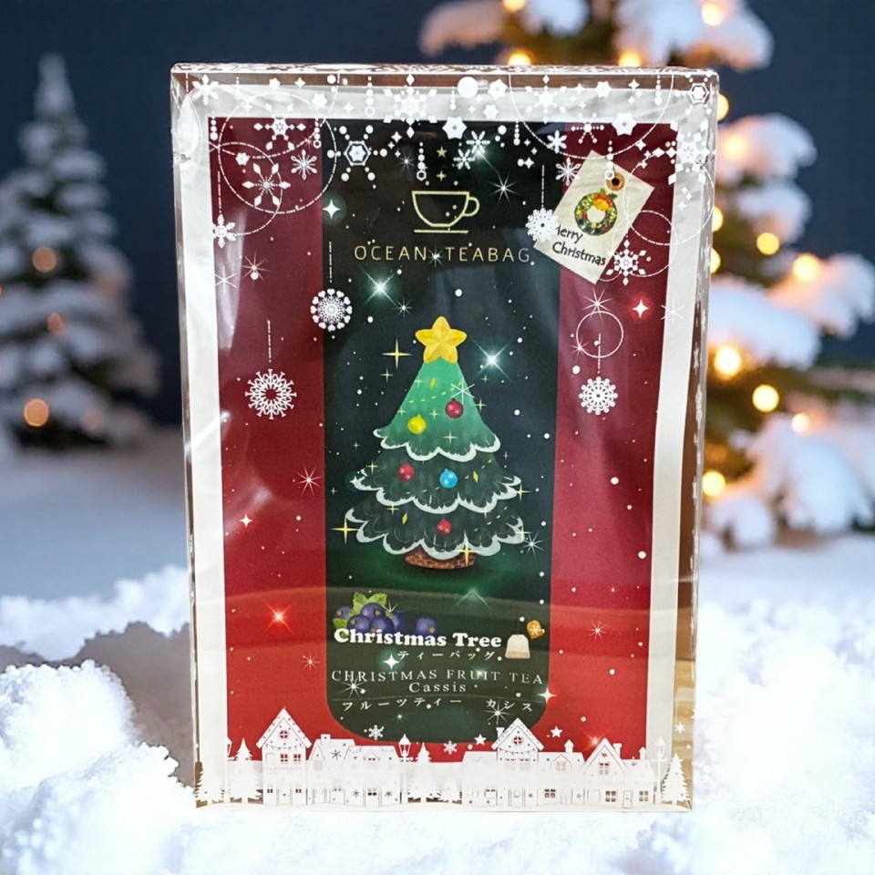  クリスマスオーナメントフルーツティ　クッキーコースター4枚入り