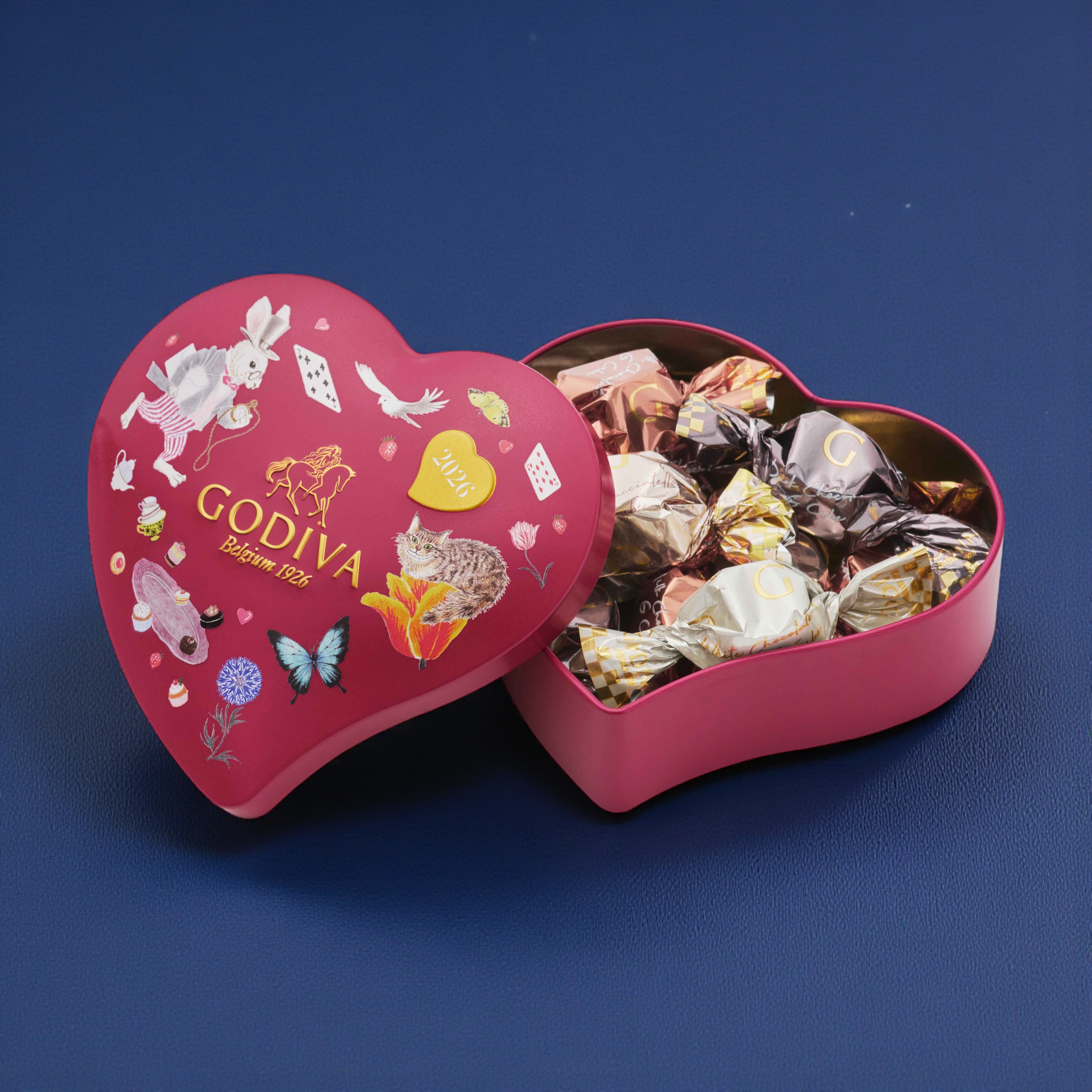 アリスのティーパーティ G キューブ アソートメント ハート缶 10粒入