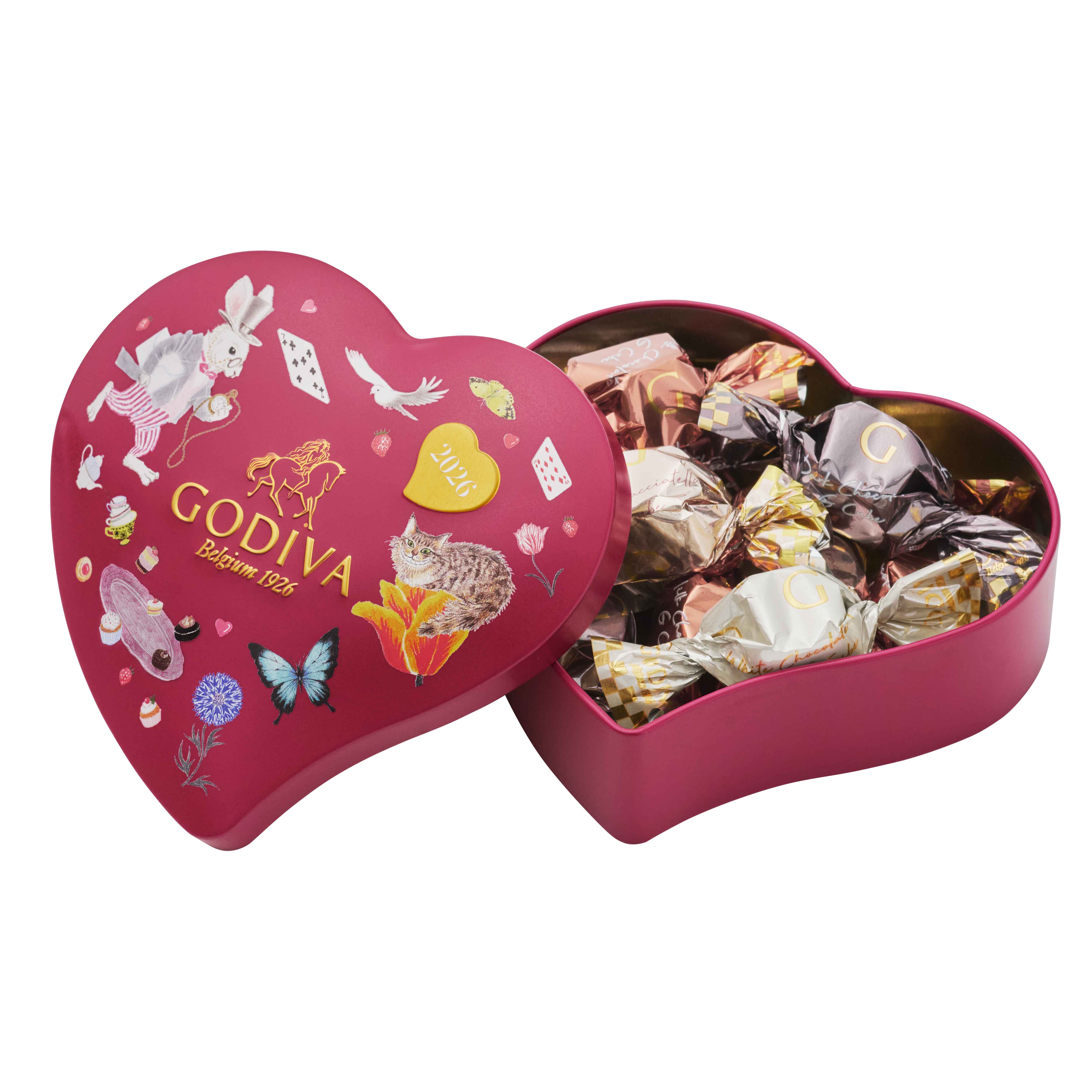 アリスのティーパーティ G キューブ アソートメント ハート缶 10粒入