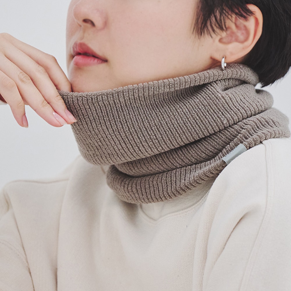 【温活ケアアイテム】ネックウォーマー ＜光電子®繊維×鷲尾式起毛＞ 