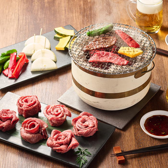 黒毛和牛5種と牛タンの花盛り焼肉用