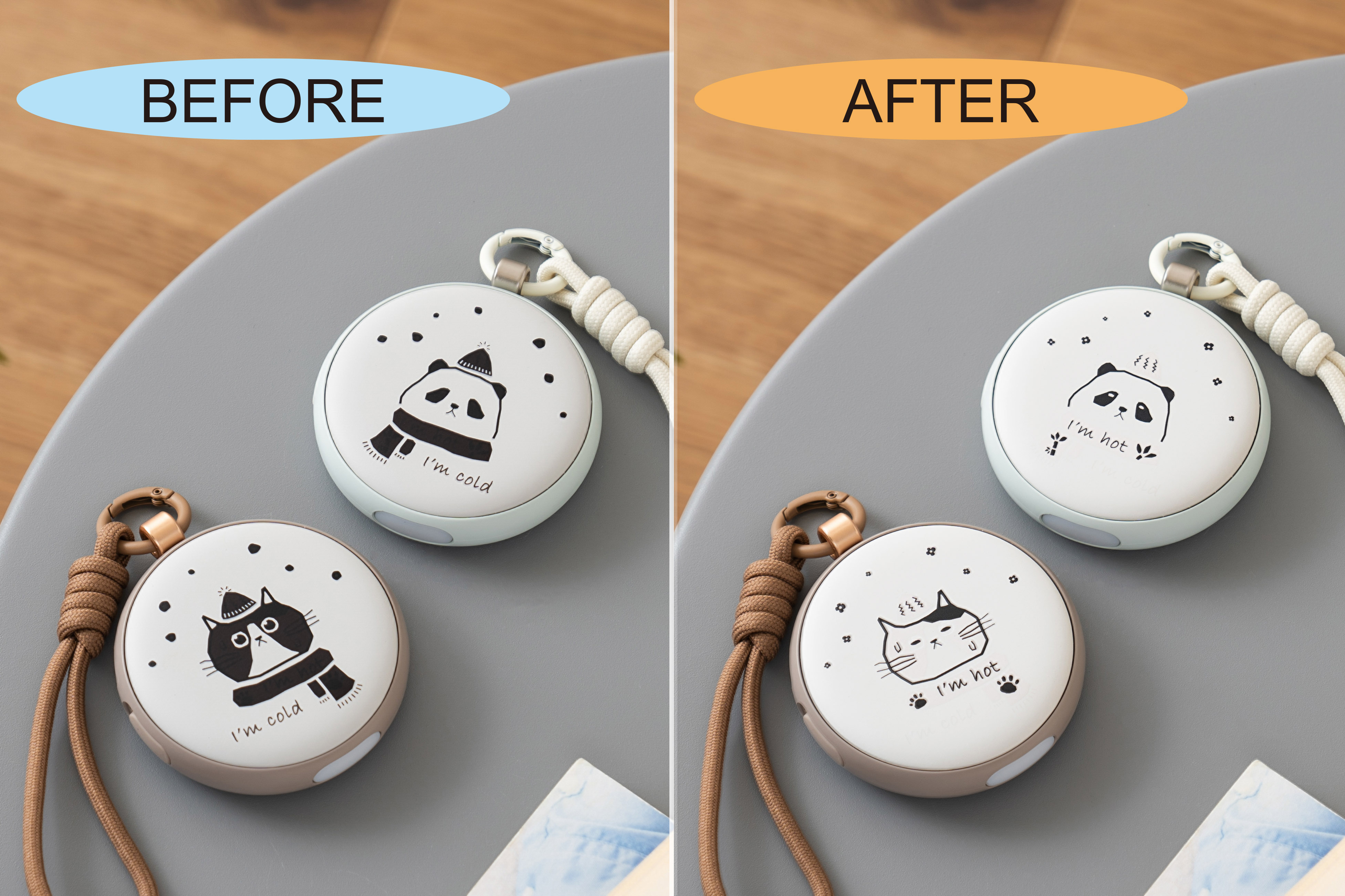 【クリスマスボックス付】あったかカイロとパンダバウムのセット