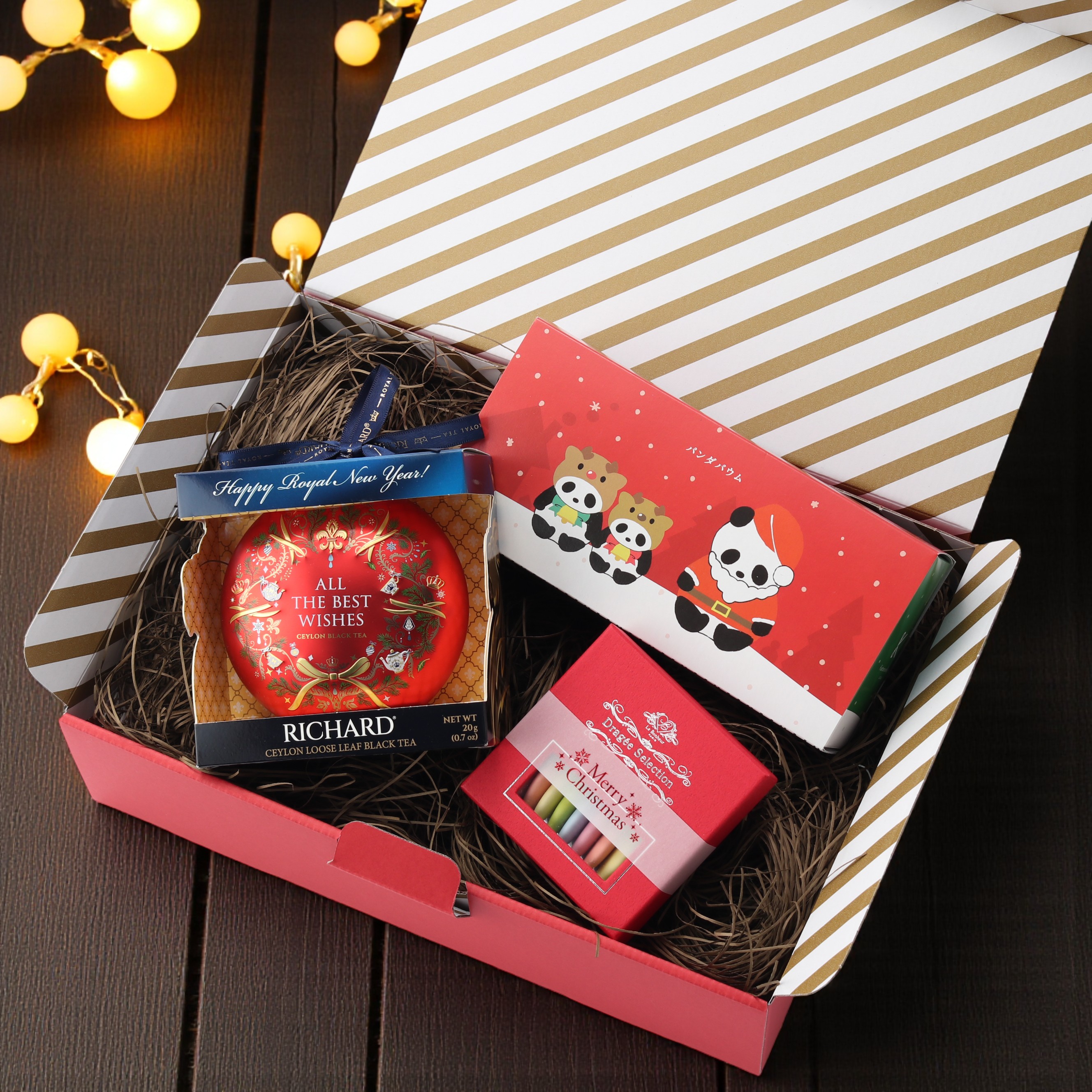 【ボックス付】クリスマススイーツセット(紅茶とスイーツ)