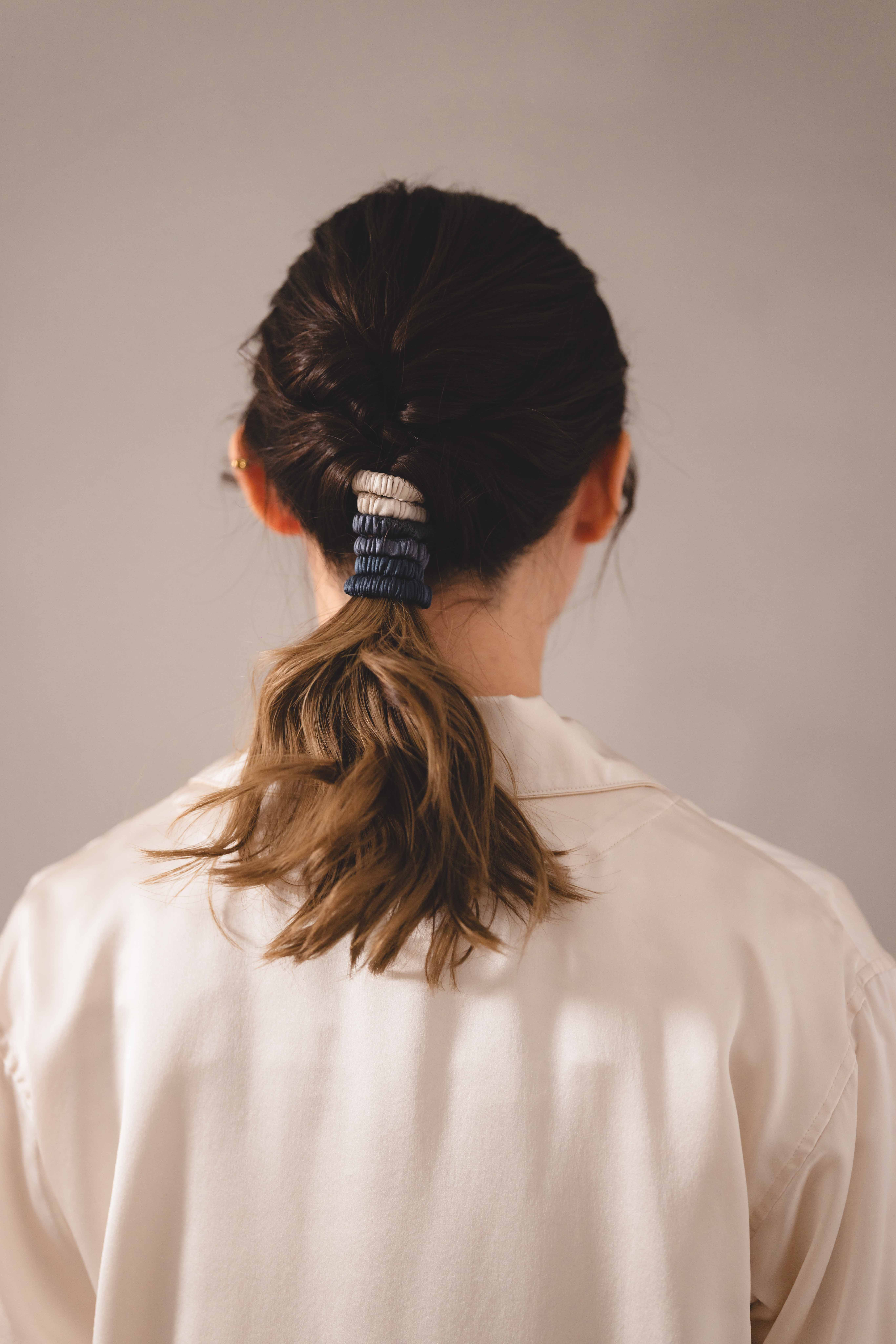 シルクシュシュゴムセット ダスク ギフトBOX入り | Foo Tokyo（フー