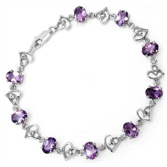 【Clementia】アメジスト＆トパーズブレスレット