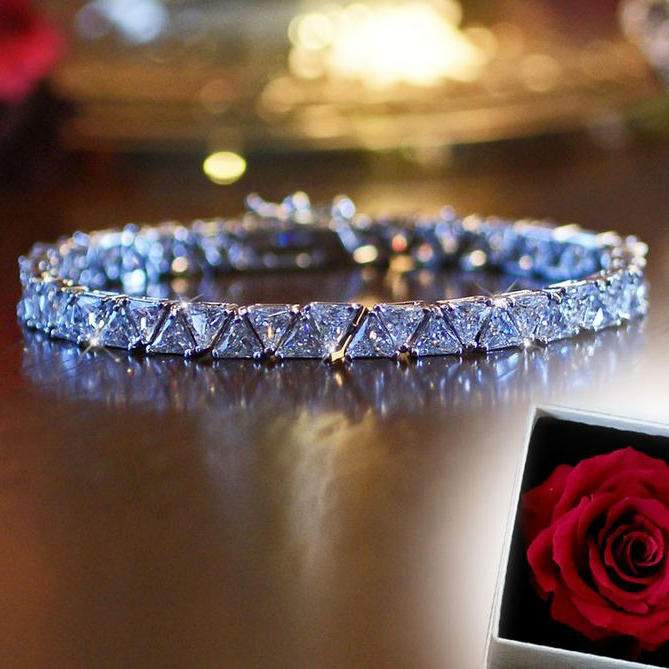 【Clementia】ダイアナトリリアントカットブレスレット