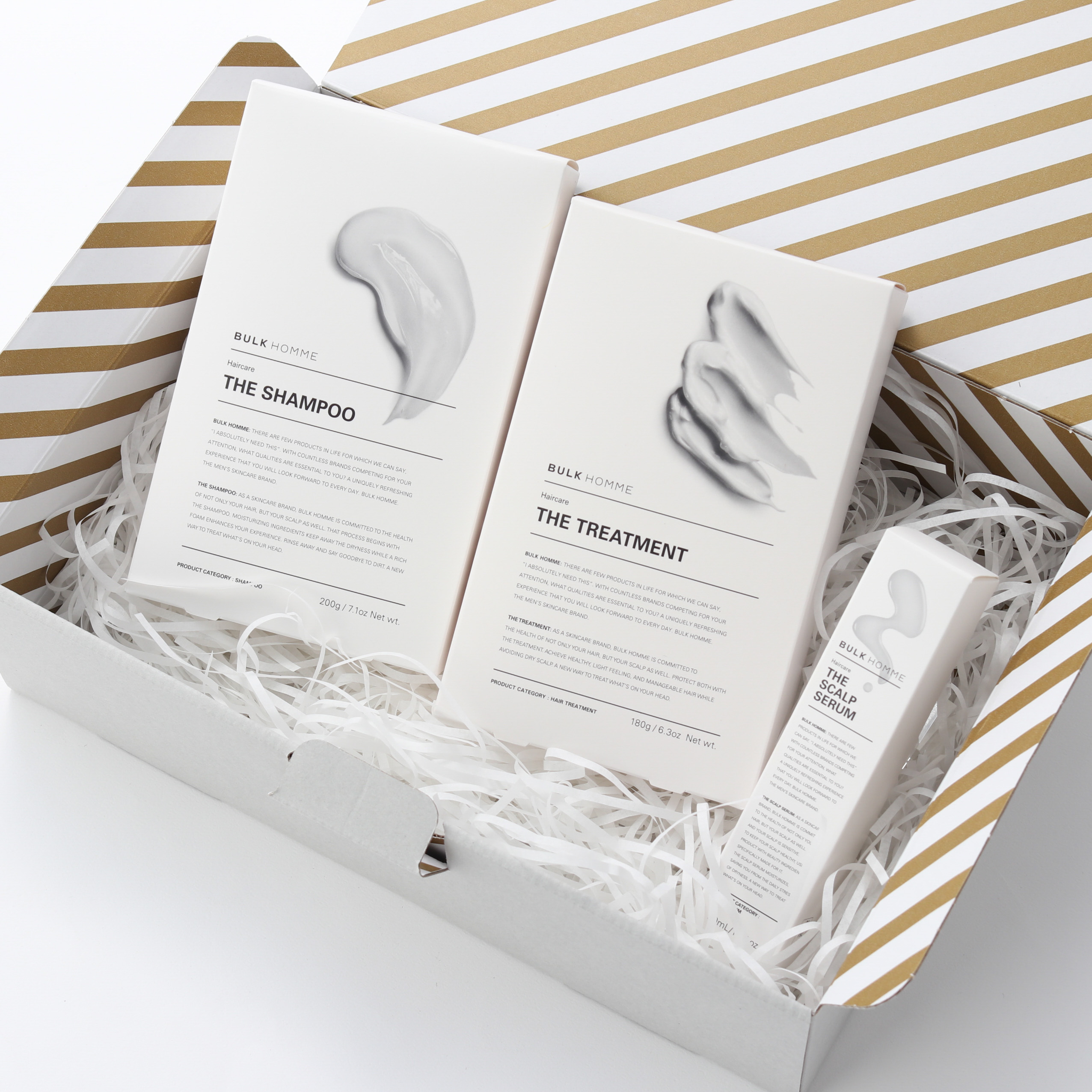 BOX付き】メンズヘアケアセット(シャンプー＆トリートメント&頭皮用