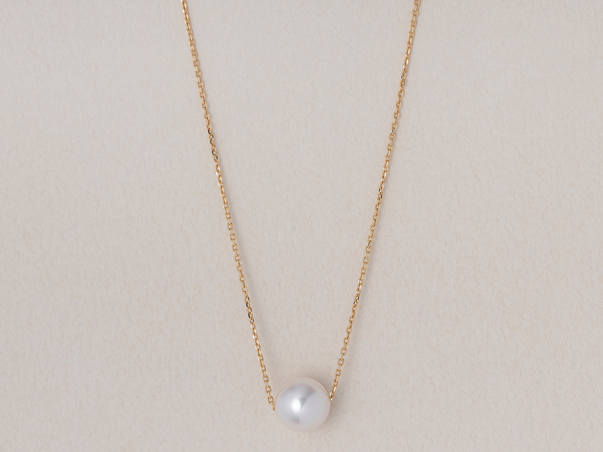 K18YGアコヤパール ペンダントネックレス