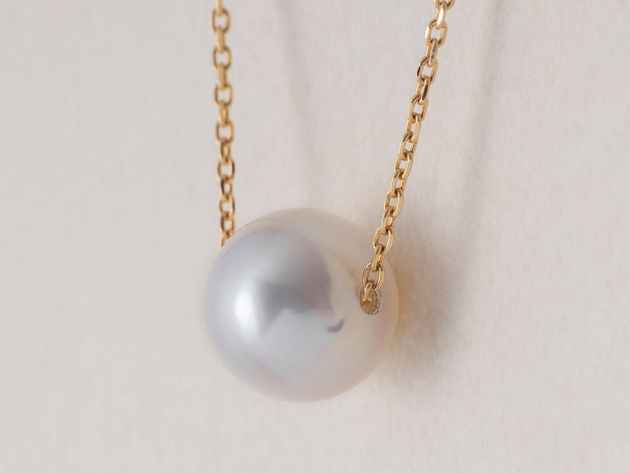 K18YGアコヤパール ペンダントネックレス